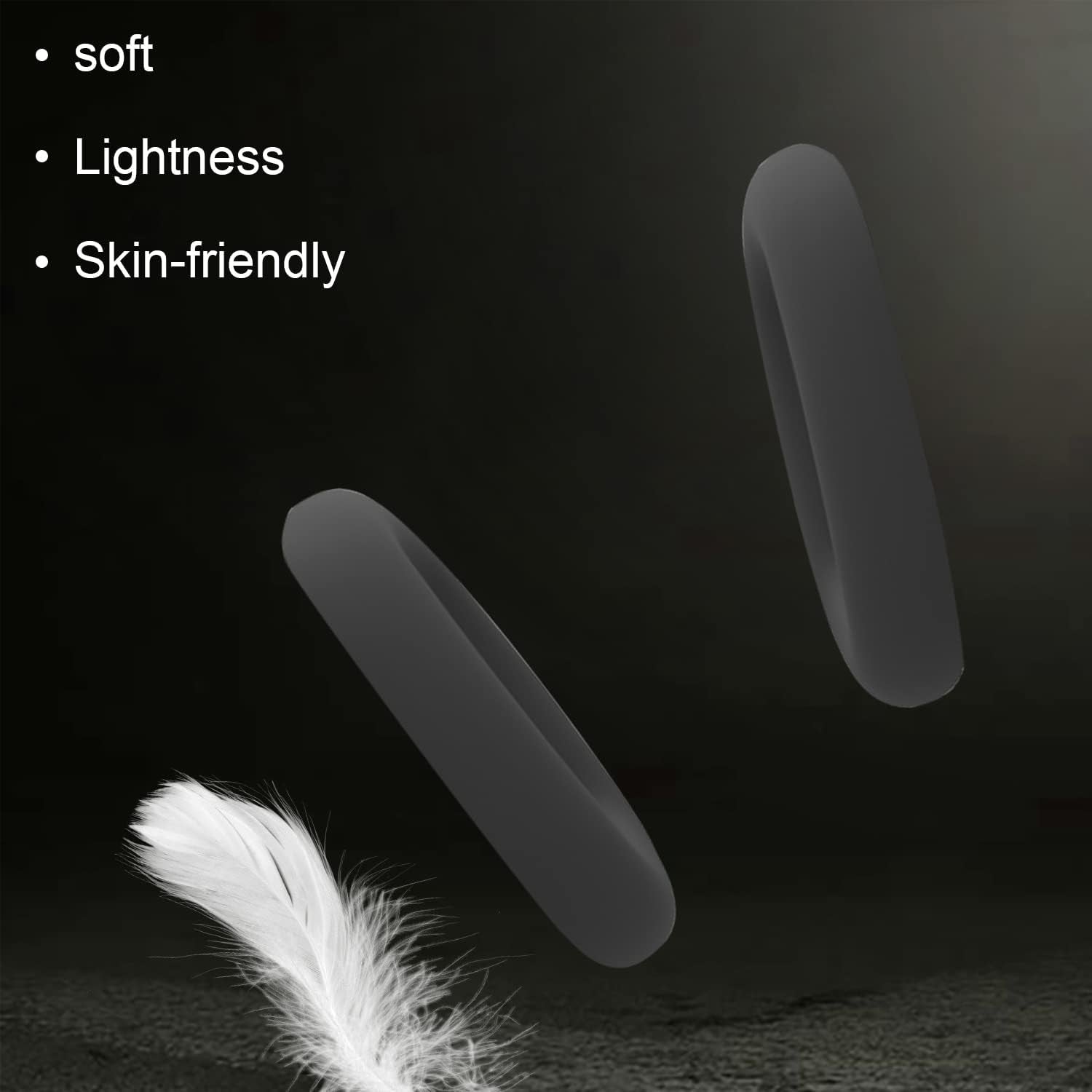 Replacement Soft Silicone Earpads Internal Ear Pads Cushions Protectors Covers Accessories Compatible with Apple Airpods Max Headphones (Black)  CONVELIFE   