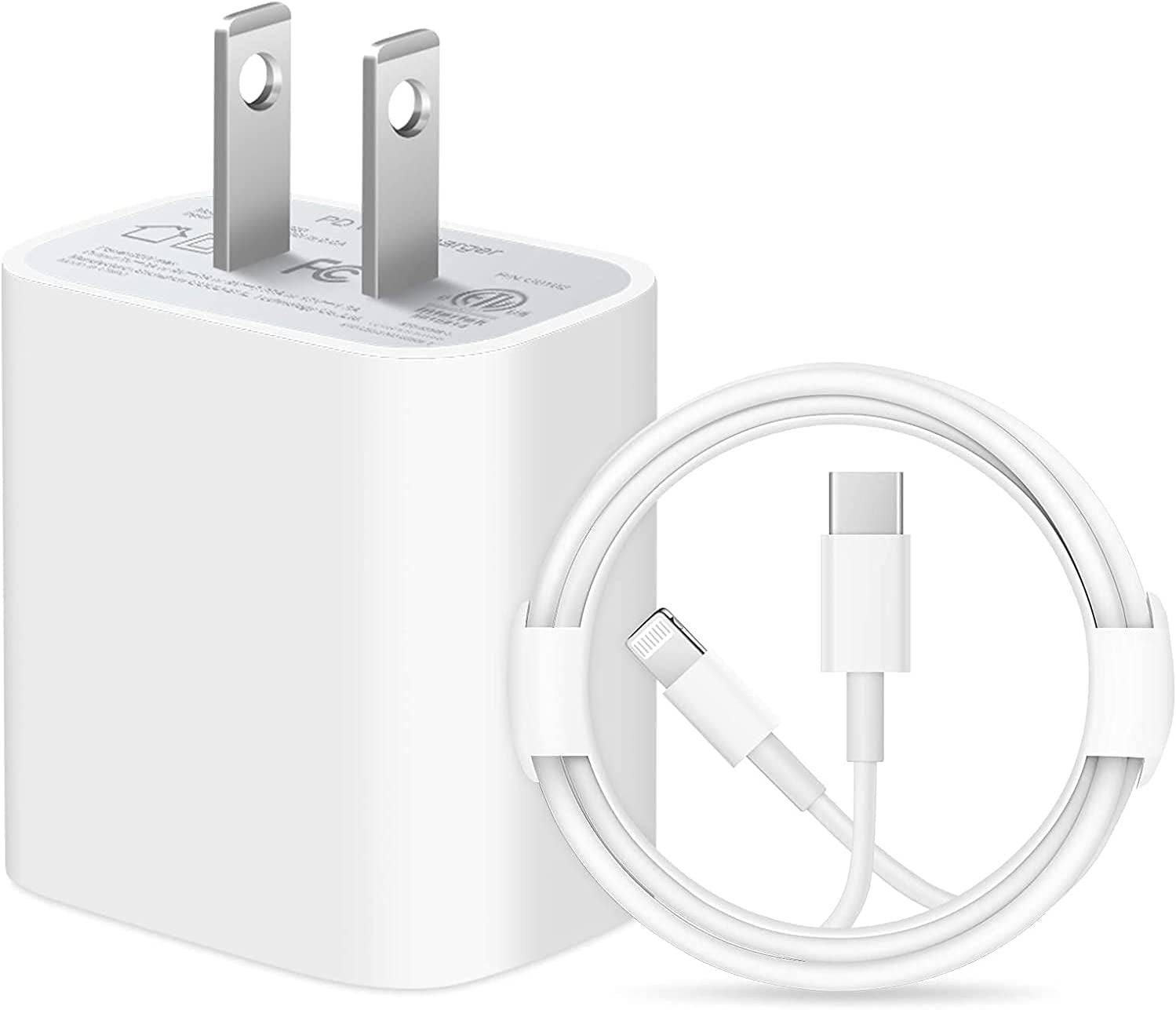 Iphone Charger Super Fast Charging [Apple Mfi Certified] 20W PD Power Wall Charger with 6FT Charging Cable Compatible Iphone 14/14 Pro Max/13/13 Pro Max/12/12 Pro/12 Pro Max/11/11 Pro Ipad(White)  Shenzhen good-she technology Co., Ltd.   