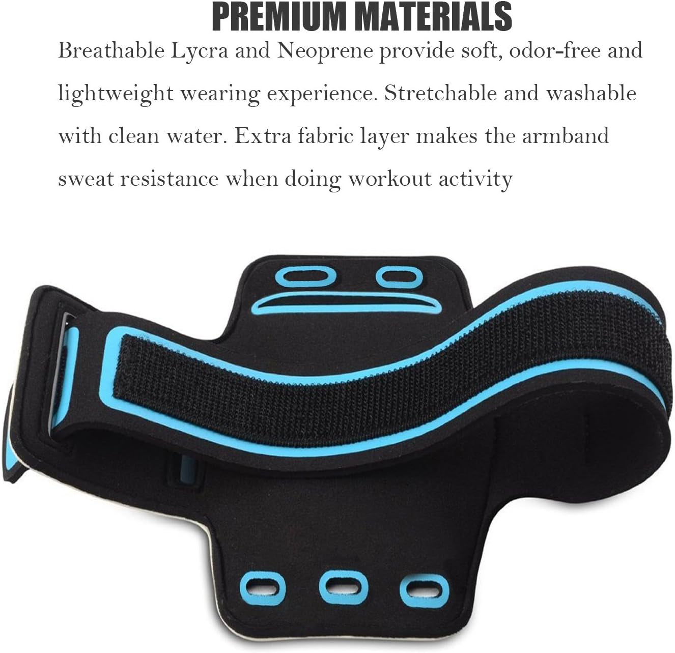 [1 Pack]Water Resistant Sports Armband Casehq for Iphone 7/7 Plus, 6/6S plus (5.5-Inch), Galaxy S6/S7 Edge, Y Note 5, with Key Holder/ Flap High Visibility Night Reflective Running Exercise Armband  CaseHQ   