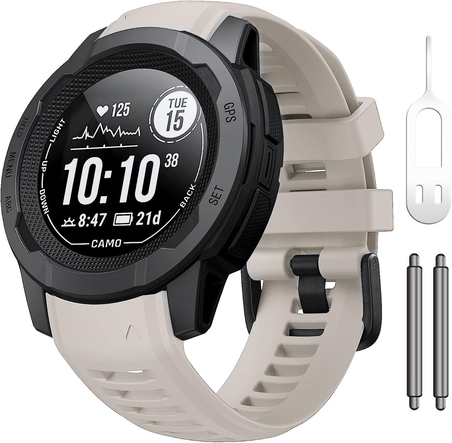 Notocity Band for Garmin Instinct Garmin Instinct 2 Wristband 22Mm Soft Silicone Replacement Watch Strap Compatible with Instinct 2 Solar/Tactical  NotoCity   