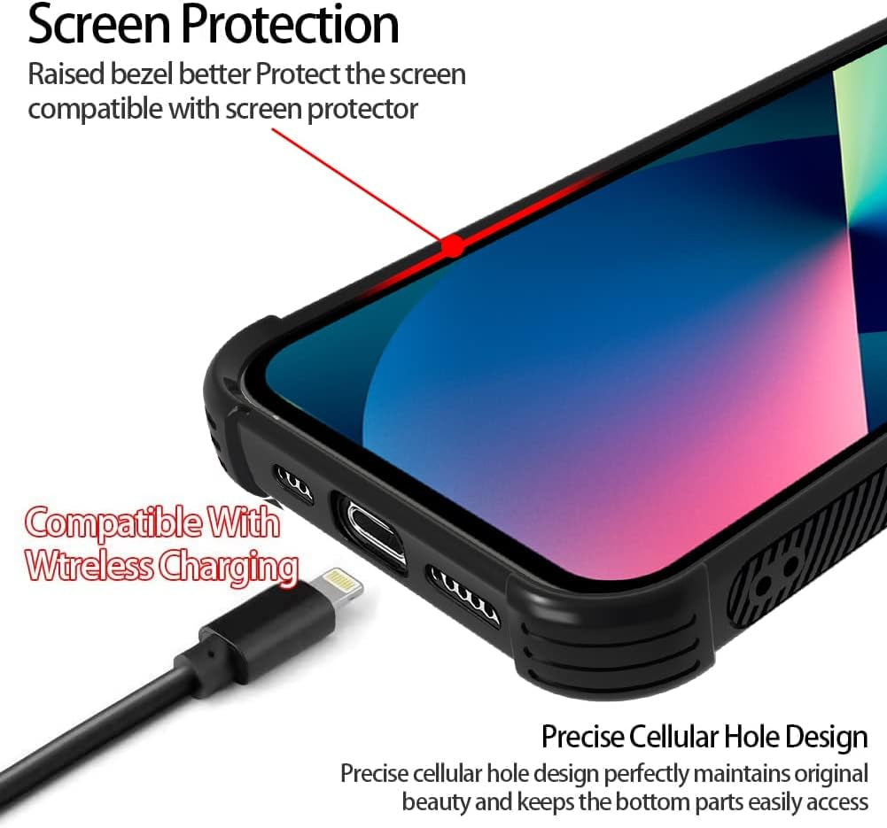 Wlxee Compatible with Iphone 13 Case for Women Girls Leopard Sunflower Print Soft TPU Hard Back Shockproof Non-Slip Anti-Scratch Protective Durable Slim Cover Case for Iphone 13  Wlxee   