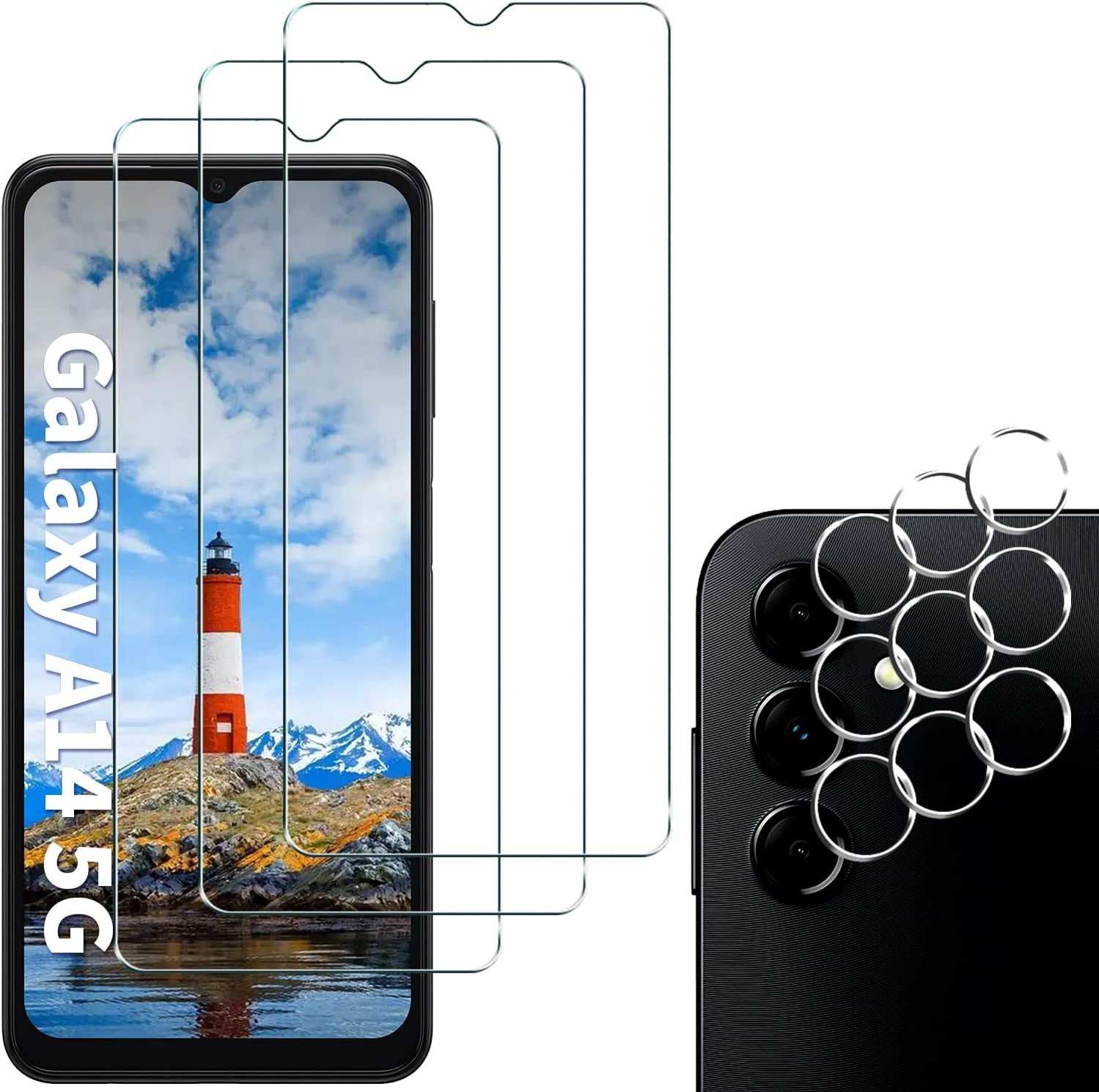 [2+2 Pack] Samsung Galaxy S23 Ultra Privacy Screen Protector and Camera Lens Protector, 9H Tempered Glass, anti Spy, anti Scratch, Bubble Free, Screen Protector for Samsung Galaxy S23 Ultra (6.8 Inch)  Corefyco Direct Galaxy A14  