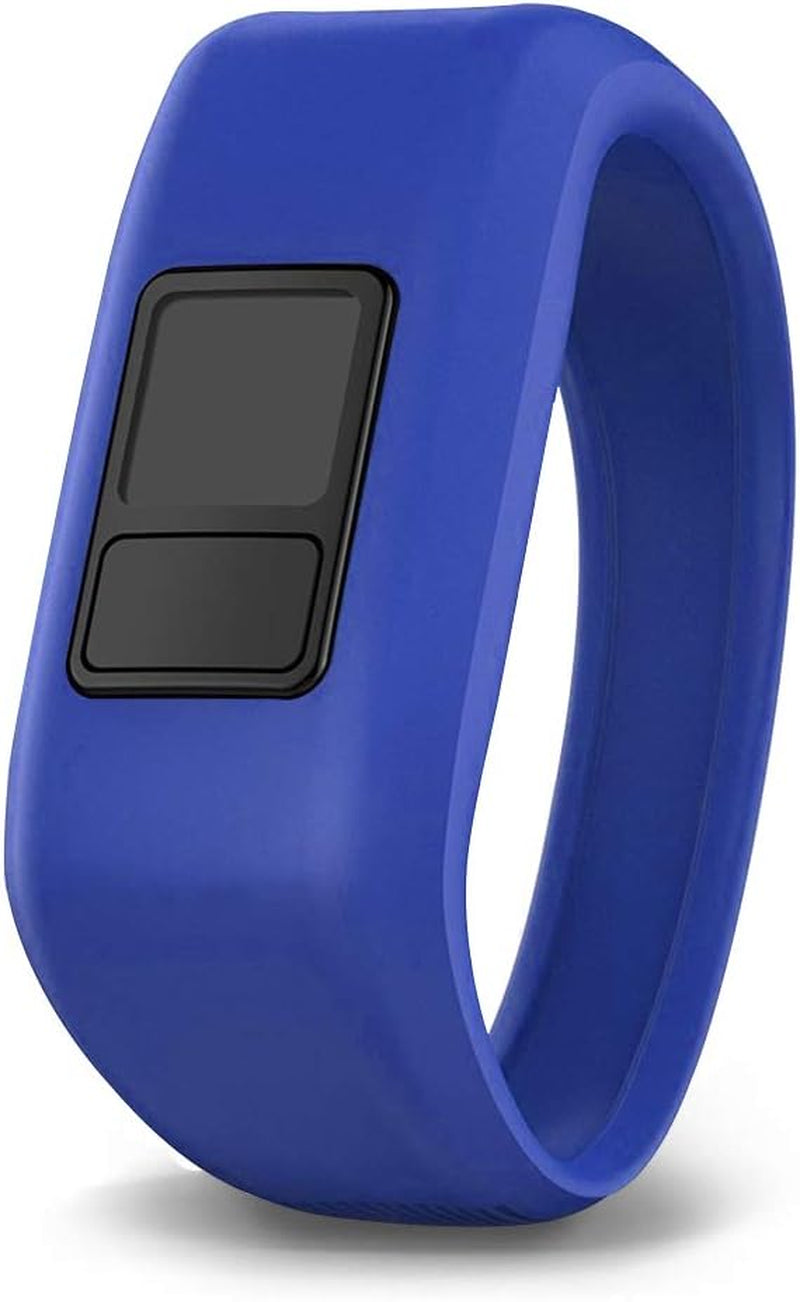 Ibrek for Garmin Vivofit Jr/Jr 2/3 Bands, Silicon Stretchy Replacement Watch Bands for Kids Boys Girls Small Large(No Tracker) (3 Pack: Transparent Pink&Teal&Lavender, Small)  iBREK Navy Small 