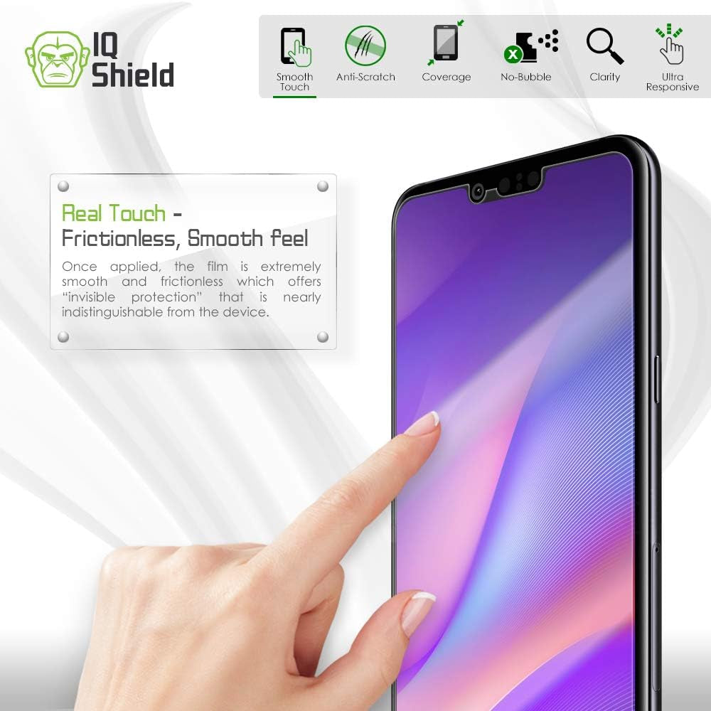 Iqshield Screen Protector Compatible with LG G8 Thinq (2-Pack)(Case Friendly) Anti-Bubble Clear TPU Film  IQShield   