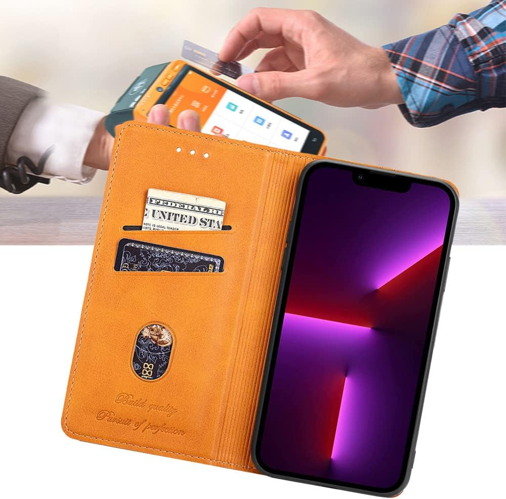 BANLEI2U Phone Cover Wallet Folio Case for LG G7 THINQ, Premium PU Leather Slim Fit Cover for G7 THINQ, Luxury, Light Brown  BANLEI2U   