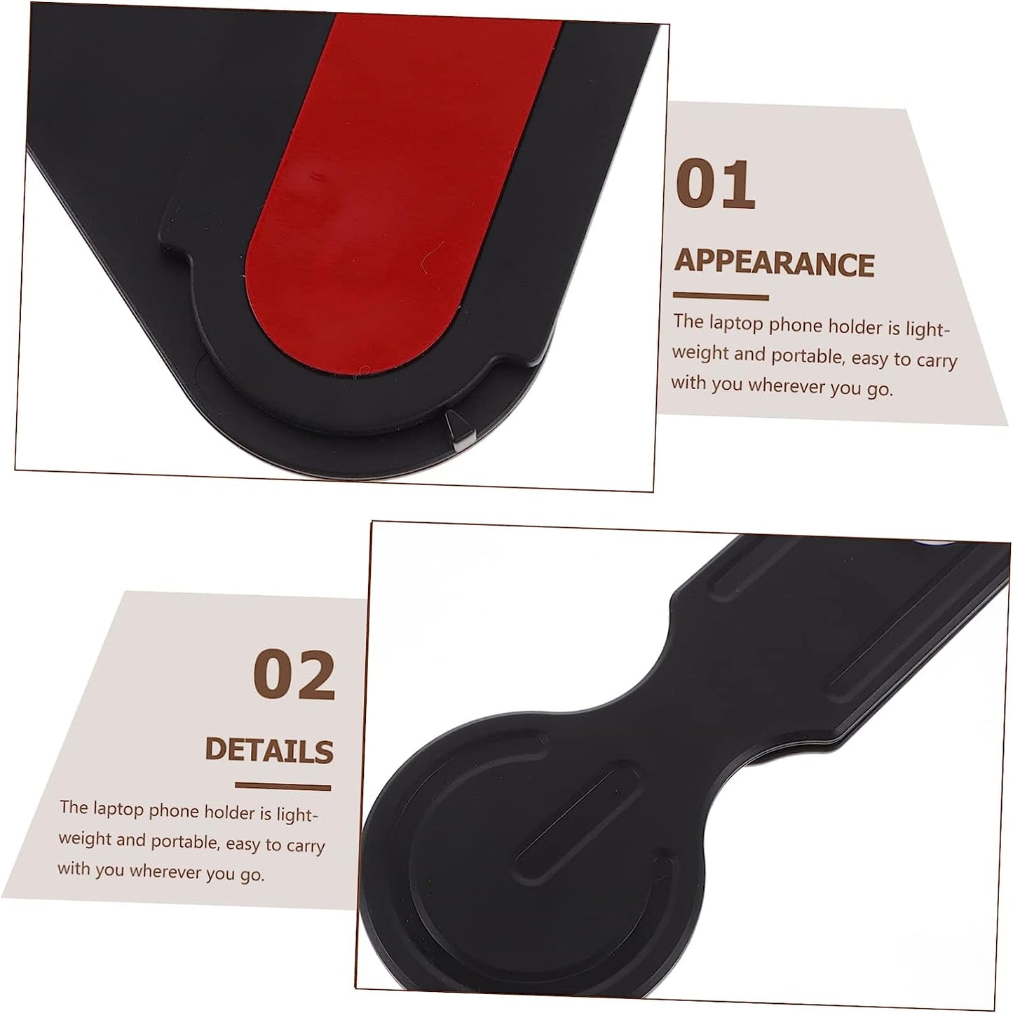 VILLFUL Mobile Phone Expansion Bracket Laptop Phone Mount Phone Holder Monitor Stands Mobile Laptop Stand Laptop Magnetic Phone Holder Laptop Phone Holder Magnetic Laptop Arm for Phone Abs  VILLFUL   