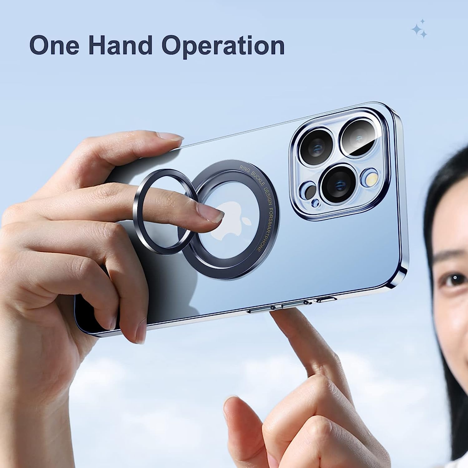 [2 Pack] JINWAYBST Magnetic Phone Ring Holder Magnetic Finger Phone Ring Stand Holder, Magnet Ring Grip, Compatible with Iphone 14 plus 13 12, Pro, Pro Max, Mini  JINWAYBST   