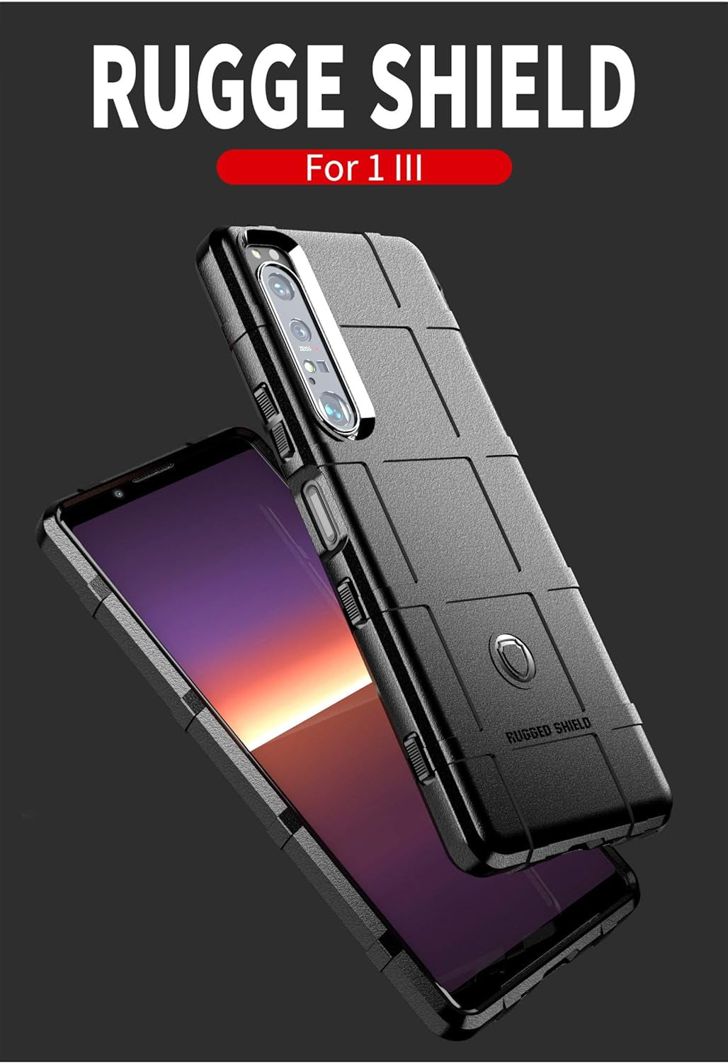 Ysnzaq Military Grade Durable Rugged Phone Case for Sony Xperia 1 III 6.5", Ultra Slim Soft TPU Shockproof Camera Protective Phone Cover for Sony Xperia 1 III HD Blue  Ysnzaq   