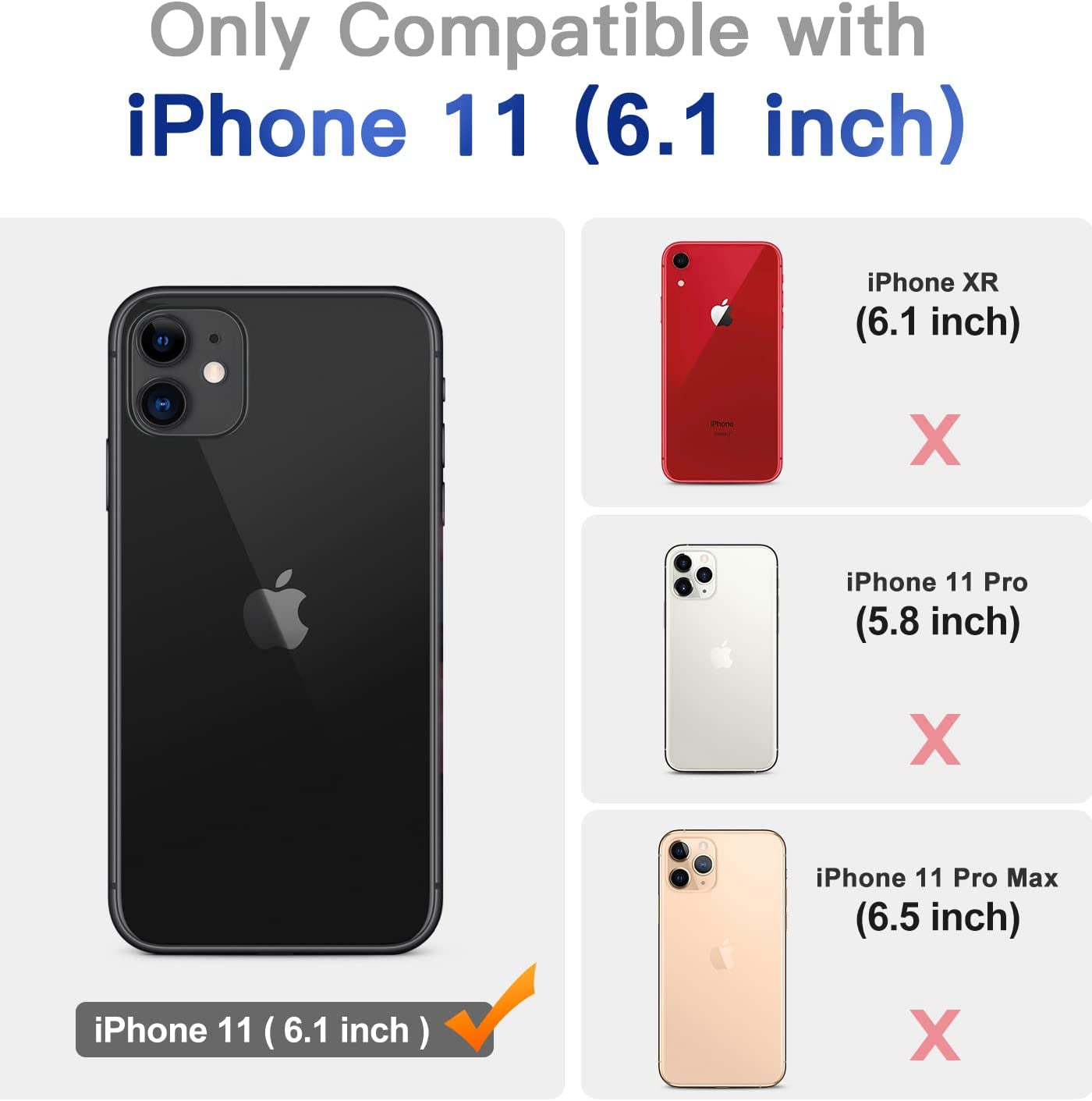 CANSHN 3 Pack Screen Protector for Iphone 11 [6.1 Inch] + 3 Pack Tempered Glass Camera Lens Protector with Easy Installation Frame, Anti-Scratch, Case Friendly, 9H Hardness, HD Clear Film [6 Pack]  CANSHN   