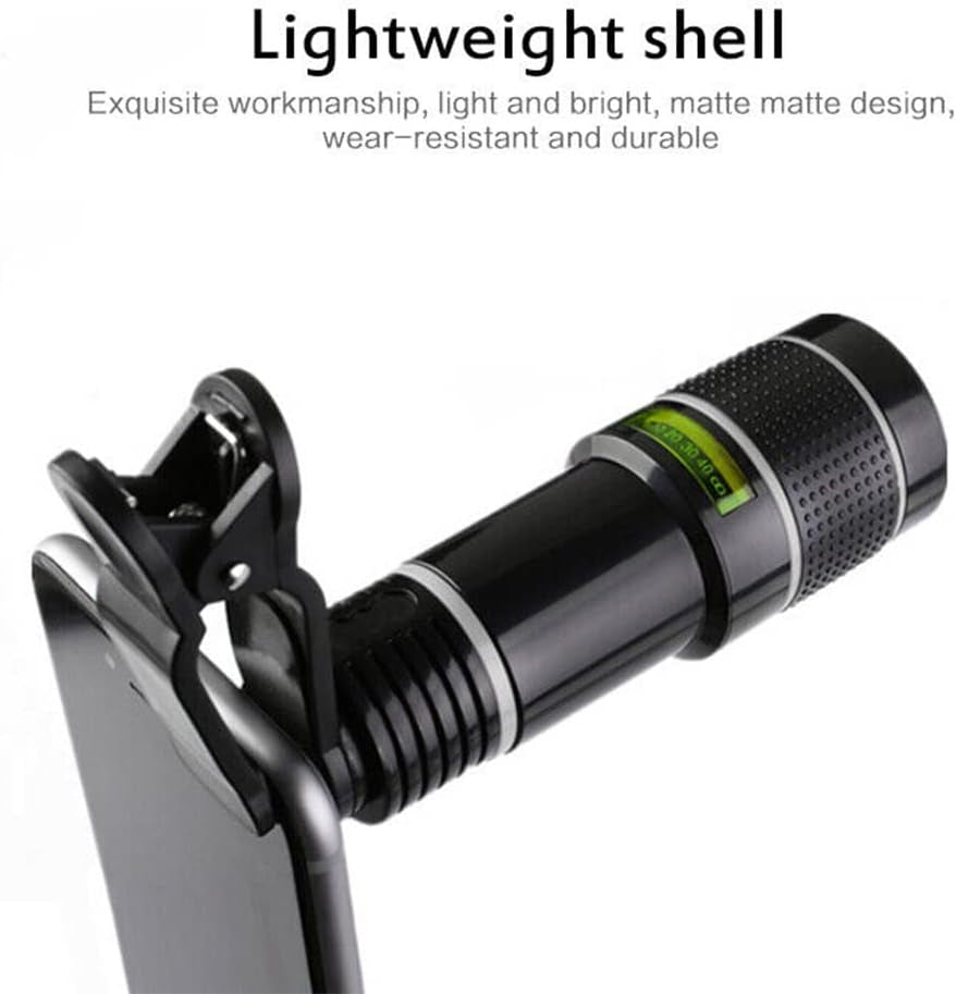 Phone Camera Lens - 20X Zoom Lens - Universal Clips-On Cell Phone Camera Lens Telescope Monocular Compatible with Smartphones  Calon   
