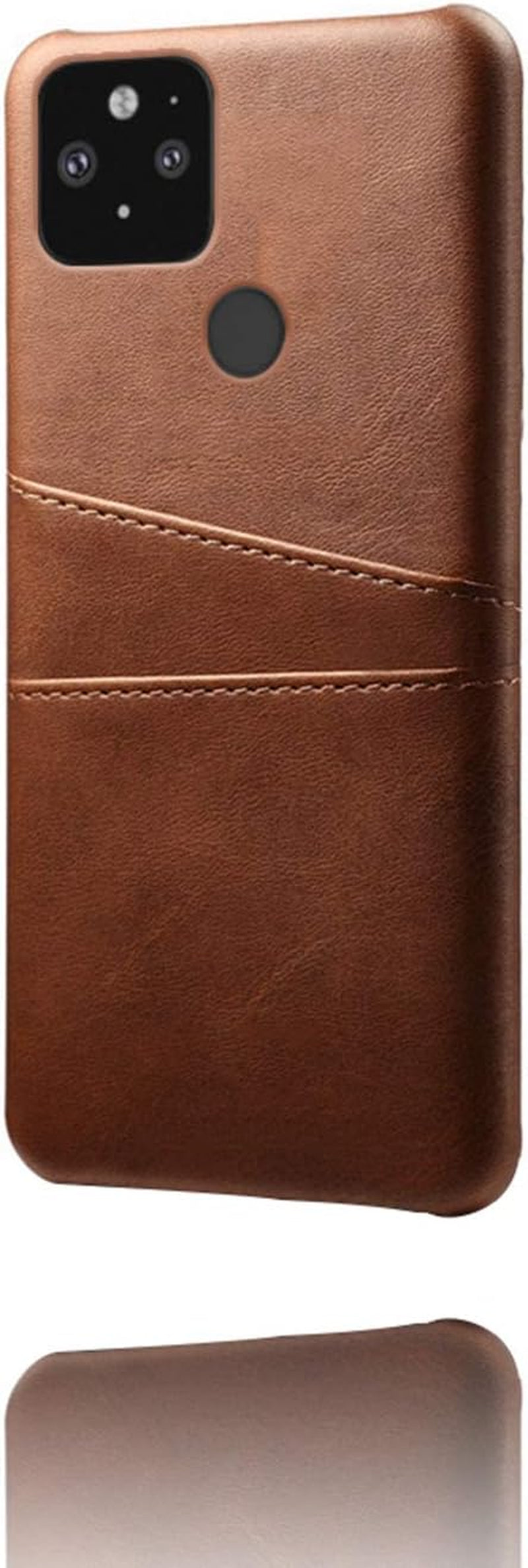 FHZXHY Google Pixel 4A 5G Back Case PU Leather Wallet Card Holder Phone Case for Google Pixel 4A 5G(6.2 Inch 2020)-Brown  FHZXHY   