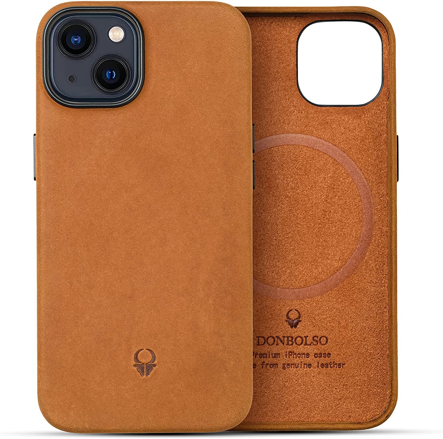 DONBOLSO Genuine Leather Wallet Case for Iphone 14 Pro Max - Holds 3 Cards, Compatible with Magsafe, Lip Screen Protection, Strong Magnetic Closure - Vintage & Elegant Design  DONBOLSO Vintage Brown iPhone 13 Case 