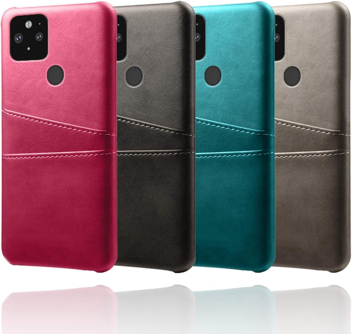 FHZXHY Google Pixel 4A 5G Phone Case PU Leather Wallet Card Holder Protective Case for Google Pixel 4A 5G(6.2 Inch 2020)-Blue  FHZXHY   