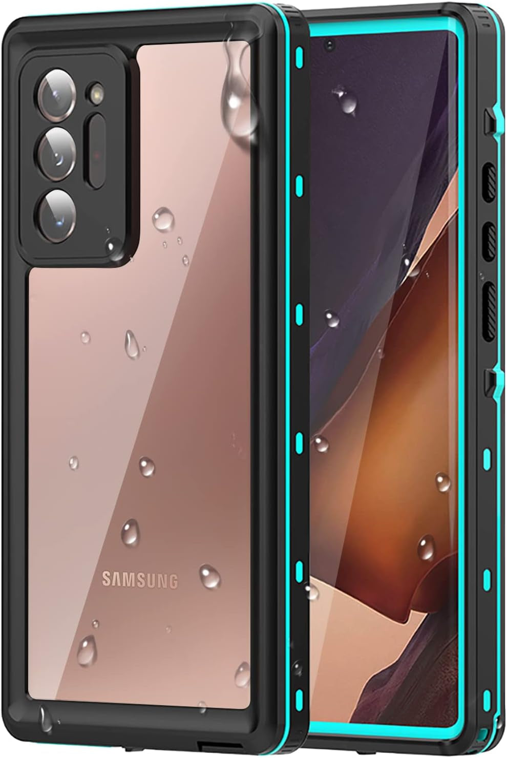 WIFORT for Samsung Galaxy Note 20 Ultra Waterproof Case Built-In Screen Protector Water Resistant Cover Protective Drop Protection Hard, Shockproof Full Body Case for Samsung Note 20 Ultra 5G, Teal  WIFORT   