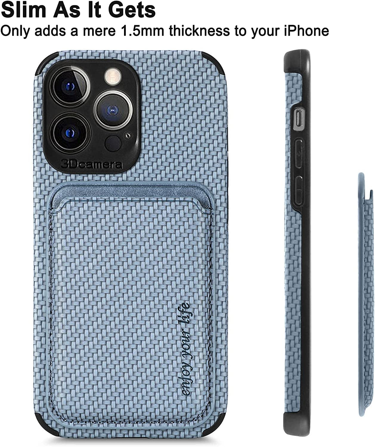 ATRAING Design for Iphone 14 Pro Max Case with Wallet Card Holders Compatible with Magsafe Charger Magnetic Detachable Wallet Leather Ultra Slim Phone Case for 14 Pro Max 6.7'' 2022-Blue  ATRAING   