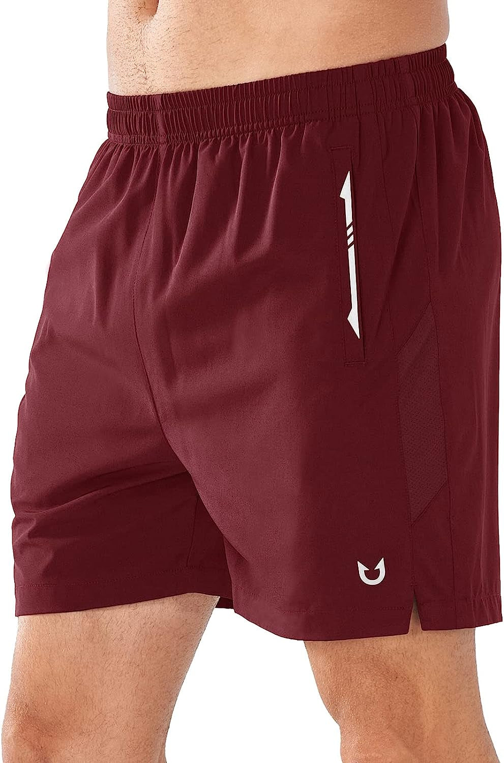 NORTHYARD Men'S Running Athletic Shorts 5 Inch Workout Gym Tennis Quick Dry Short for Active Training with Zipper Pockets  NORTHYARD Wine 5 inch X-Large