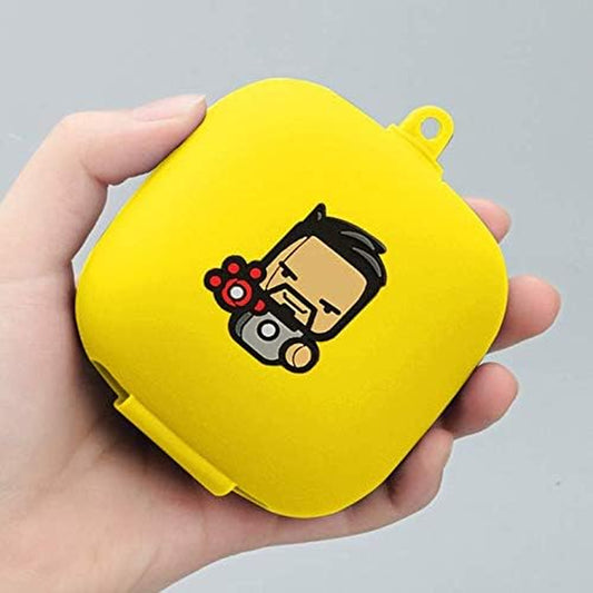 Silicone Protective Case Full Cover for Beats Powerbeats Pro Wireless Earphones Case Earbuds Case Wireless Headset (Yellow)  Brave troops   