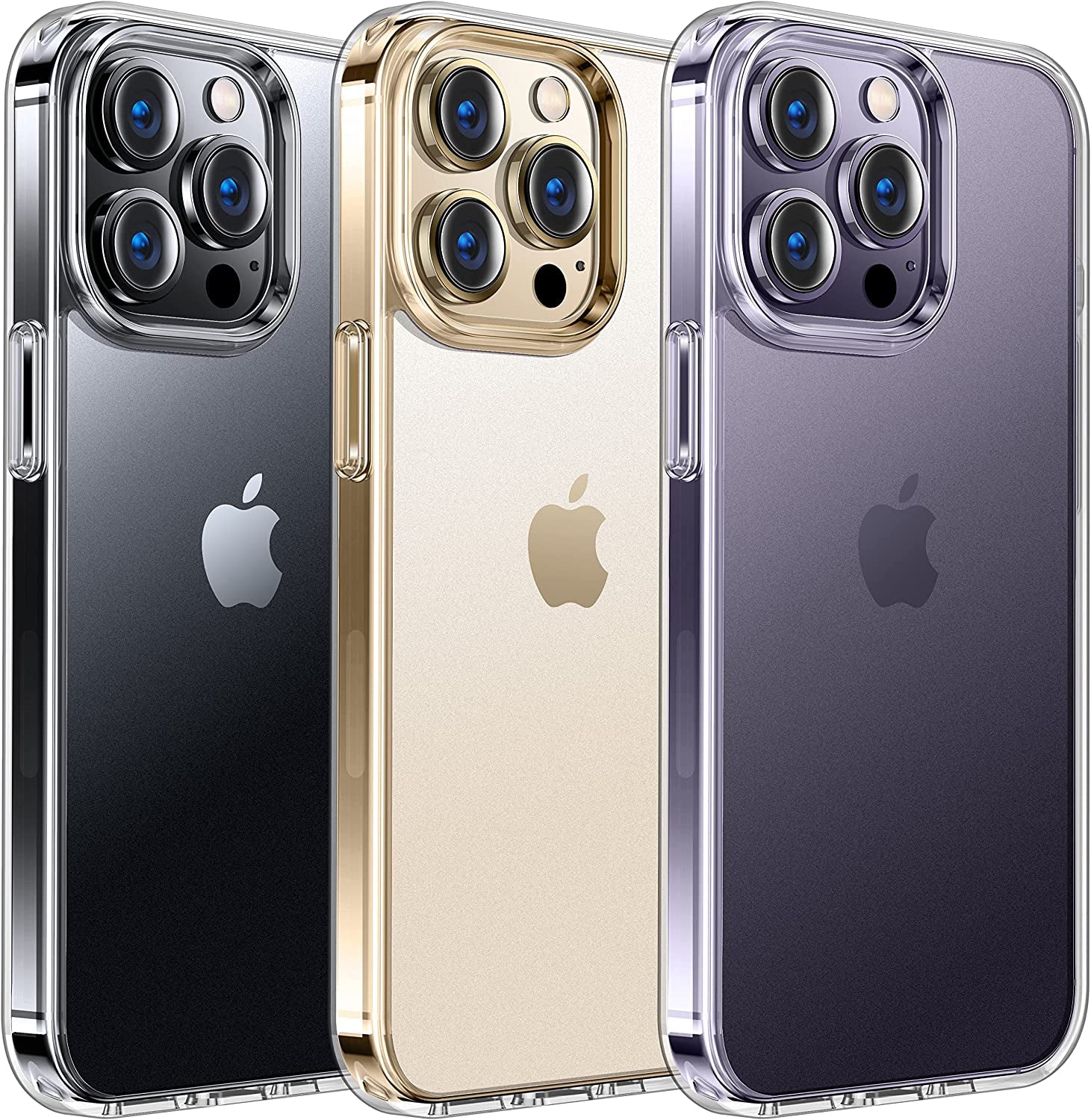 Alphex Official Color Match for Iphone 14 Pro Case, Anti-Fingerprints, 10FT Military Grade Protective, Soft Glossy Bumper Matte Slim Women Men Phone Cover 6.1 Inch, Gold  Alphex   