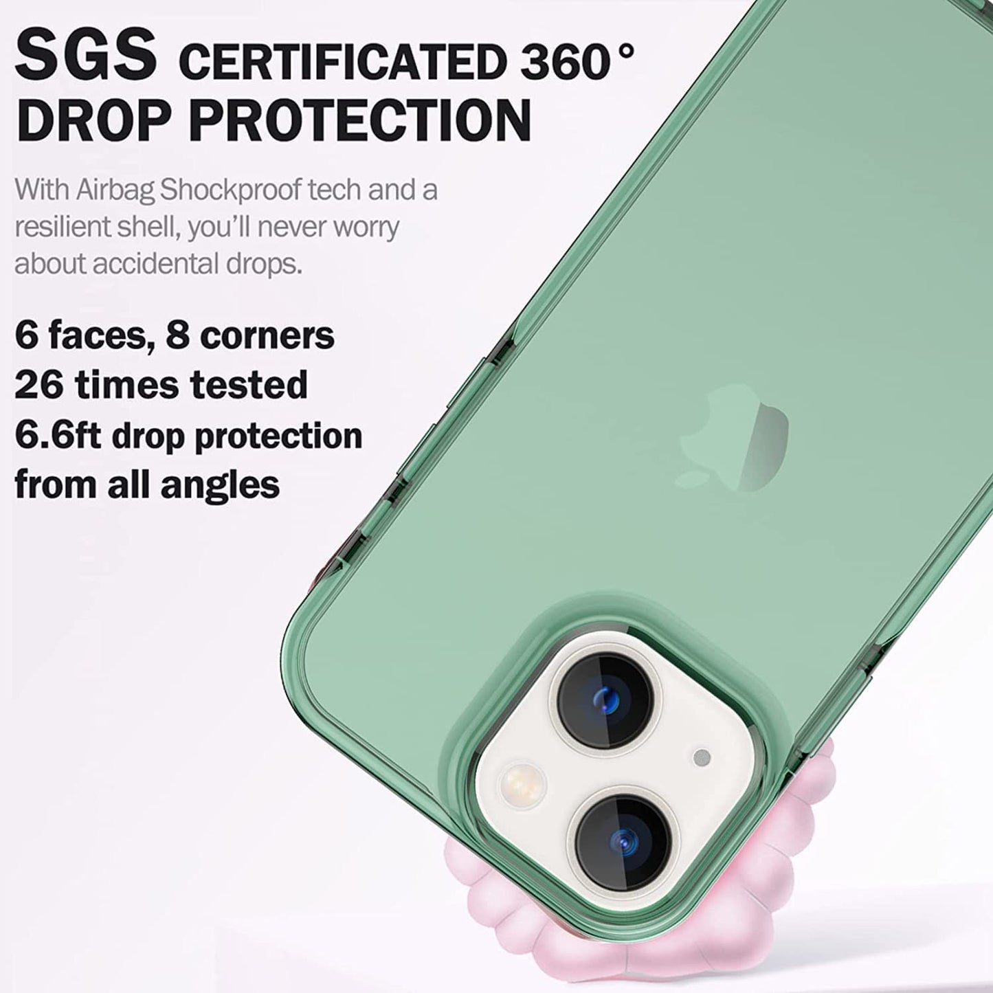 Artsevo Designed for Iphone 14 Case and Iphone 13 Case, 6.6Ft Drop Protection, Full Body Screen Camera Protective Phone Case, Green  ArtsEvo   
