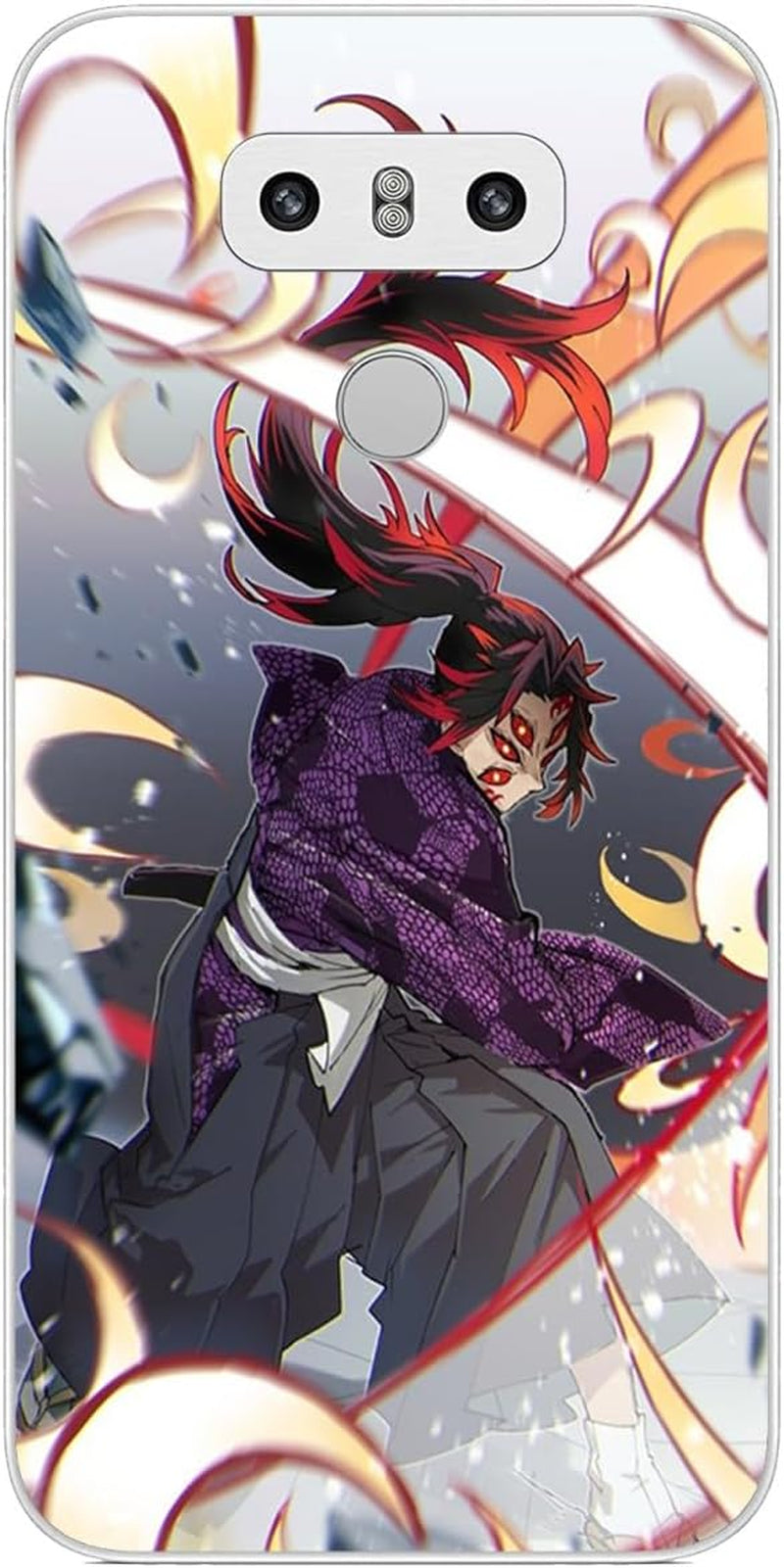 TINTAG Compatible with LG G6 | LG G6+ | LG G6 plus Case Juuni with Kibutsuji Kitsuki Muzan 238, Anime Phone Cases Shockproof Soft TPU Case Clear  TINTAG Juuni With Kokushibou Kitsuki 418  
