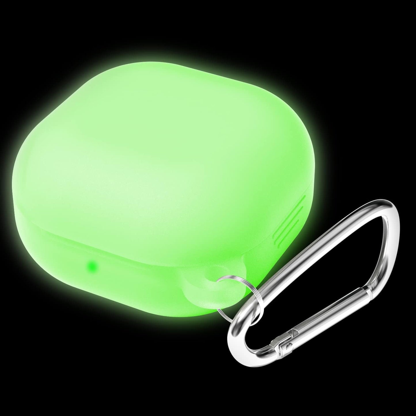 Oakxco Designed for Samsung Galaxy Buds 2 Pro Case (2022)/ Galaxy Buds Pro (2021)/ Buds 2/ Buds Live (2020) Cover Silicone Accessories, Protective Soft Rubber Case for Women Girl Cute, Burgundy  oakxco Glow Dark Green  