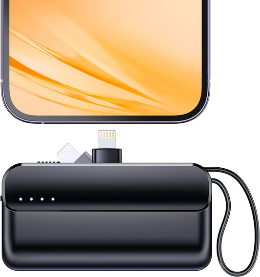 Tiitarn Small Portable Charger for Iphone, 5000Mah Foldable Power Bank for Iphone Mini Battery Pack Charger for Iphone 14/14 Pro Max/13/13 Pro Max/12/12 Pro Max/11 Pro/Xs Max/Xr/X/8/7 Airpods  shenzhenshitefengkejiyanfayouxiangongsi   