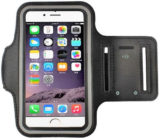 Retro Waterproof PU Leather Case Mesh Running Sport Armband for Samsung and Iphone (5.5 Inch) Running Sport Phone Armband with Elastic, Anti-Slip Finished Surface, Dust-Proof and Shockproof. (Black)  Shenshen Rivalandry Technology Co.,Ltd   