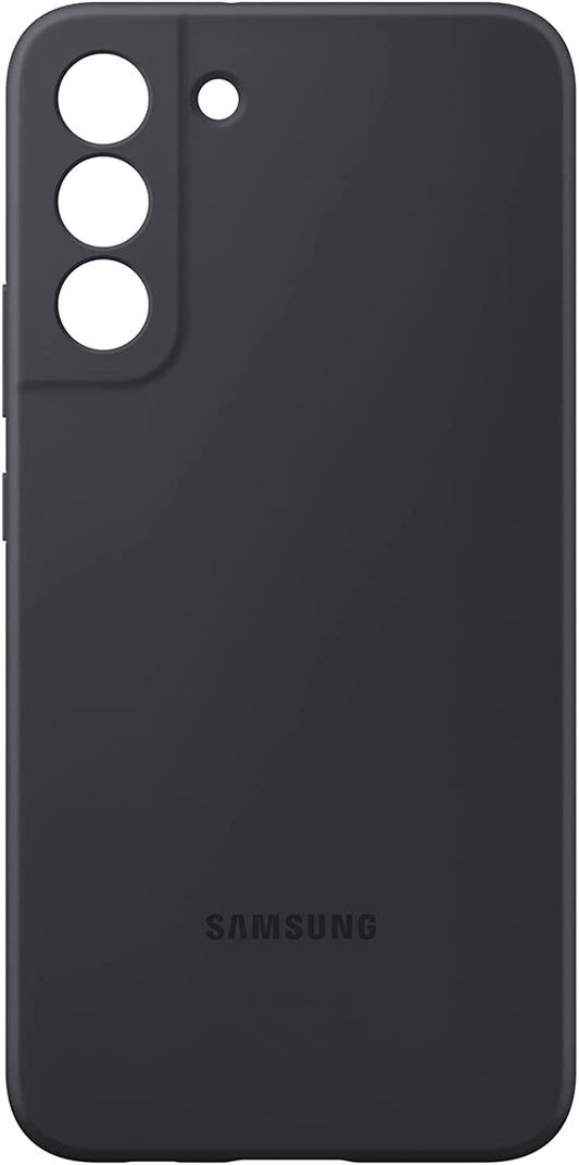 Samsung Electronics Galaxy S22+ Silicone Cover, Protective Phone Case, Soft, Sleek Protection, Slim Design, Matte Finish, US Version, Black, (EF-PS906TBEGUS)  Samsung   