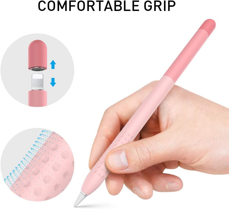 Delidigi Case for Apple Pencil 1St Generation, Silicone Protective Cover/Sleeve (Gradient Pink)  Delidigi   