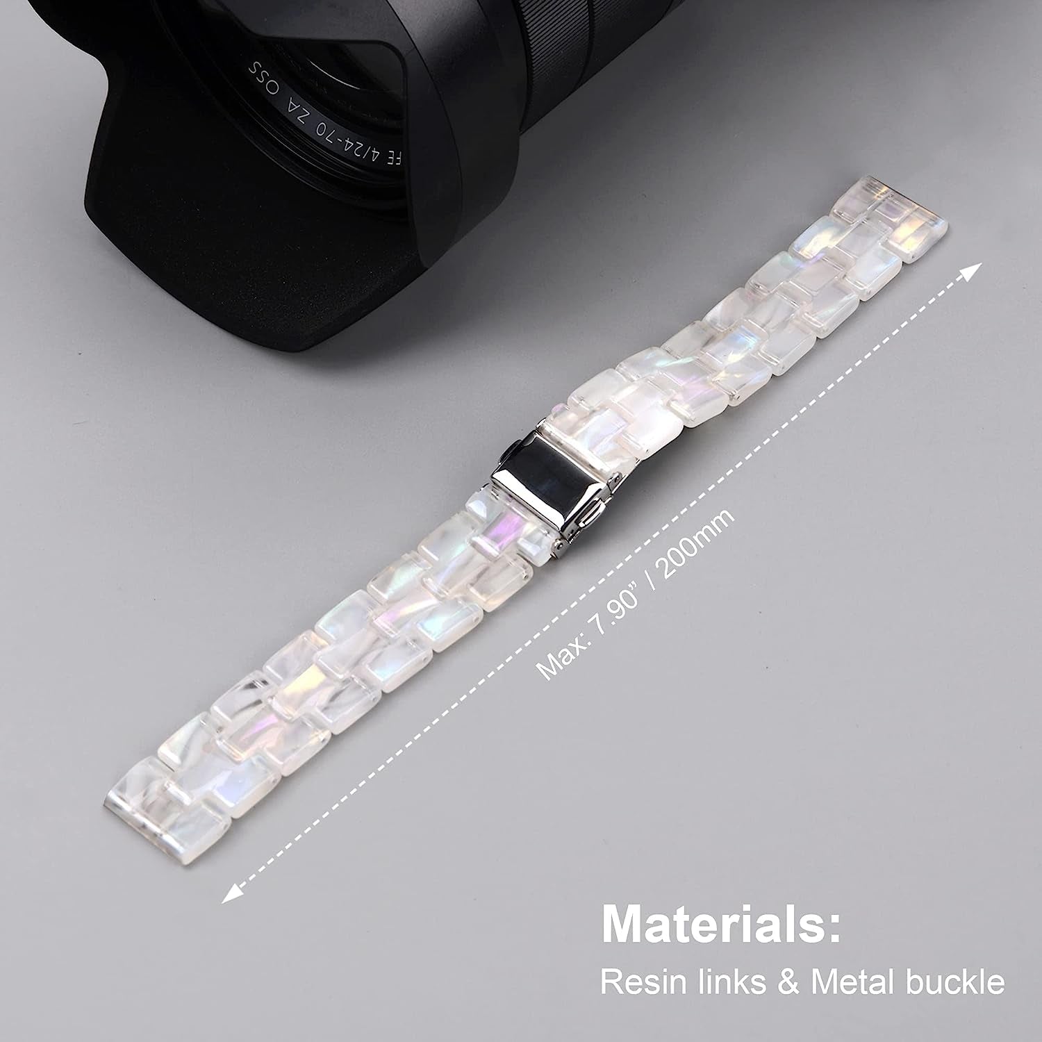 Wongeto Compatible with Fitbit Fitbit Versa 3 /Fitbit Sense Bands Women Men,Resin Bands Replacement Wristband for for Fitbit Sense & Sense and Versa 3 Smartwatch (Fluorescent Color)  Wongeto   