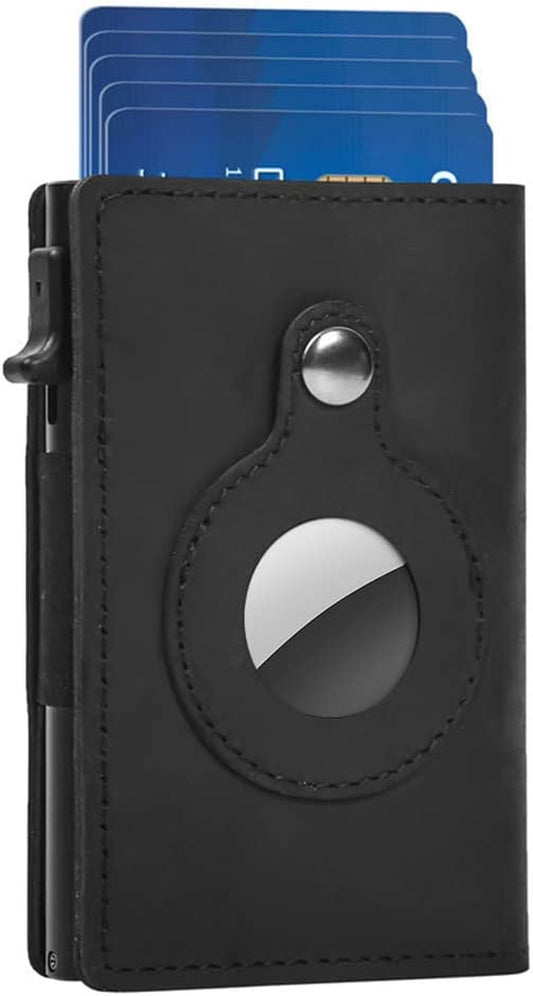 Fermido Air Tag Wallet for Men, Slim Leather Wallet for Airtag with Money Clip RFID Blocking Credit Card Holder Minimalist Wallet for Men  Fermido   