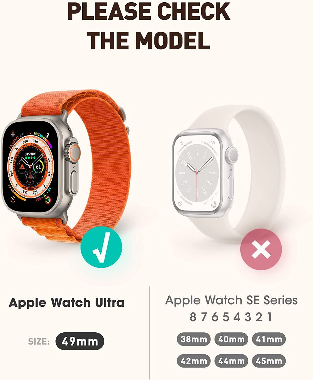 SUPCASE Unicorn Beetle Pro Case Designed for Apple Watch Ultra 49Mm (2022), [2 Pack Screen Protector] Rugged Protective Case with Strap Bands  SUPCASE   