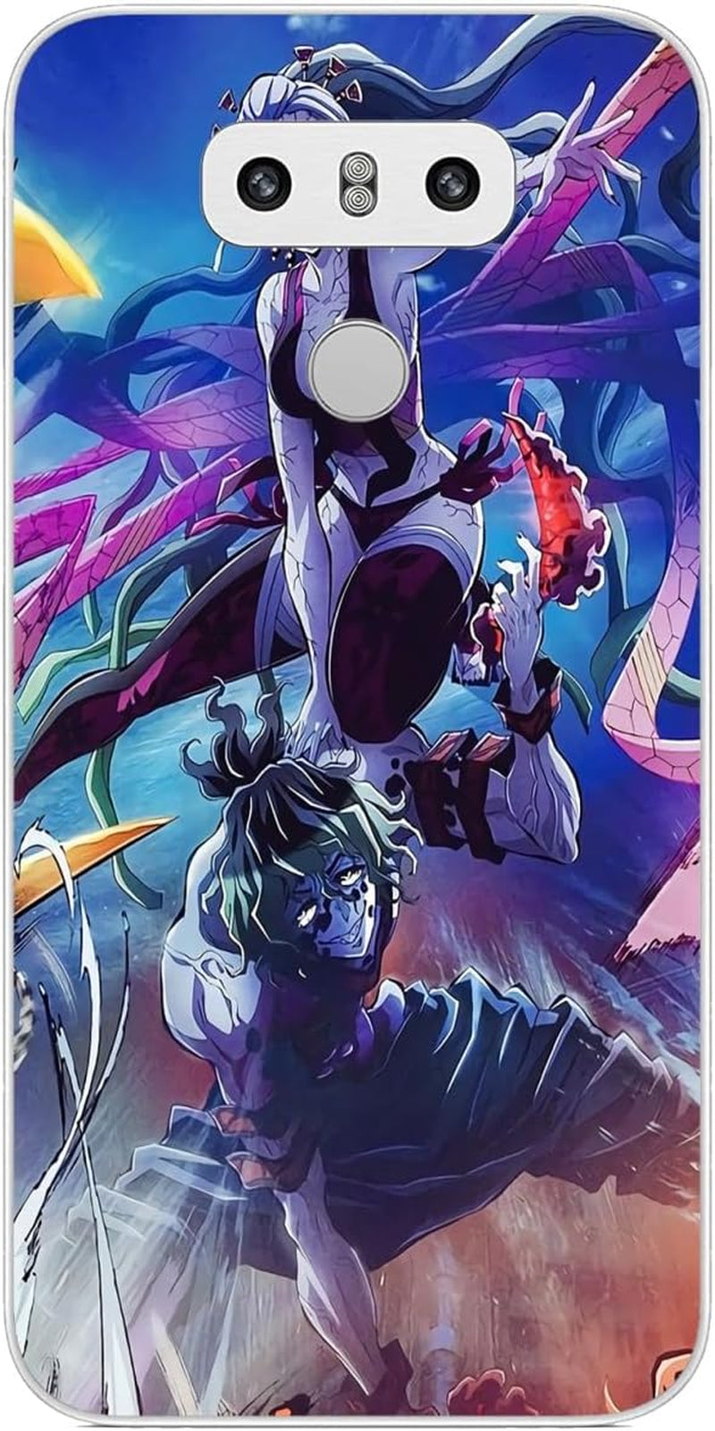 TINTAG Compatible with LG G6 | LG G6+ | LG G6 plus Case Juuni with Kibutsuji Kitsuki Muzan 238, Anime Phone Cases Shockproof Soft TPU Case Clear  TINTAG Juuni With Daki Kitsuki Action 89  