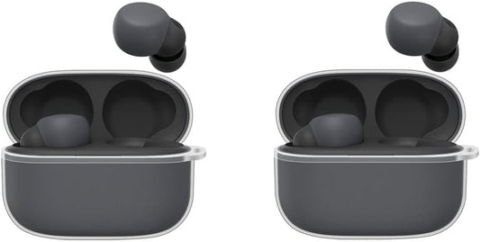 2 Pack Soft TPU Protective Clear Case Cover Compatible with Sony Linkbuds S WF-LS900N Earbuds, Protective Skin Sleeve with Key Chain (Transparent)  DAYJOY   