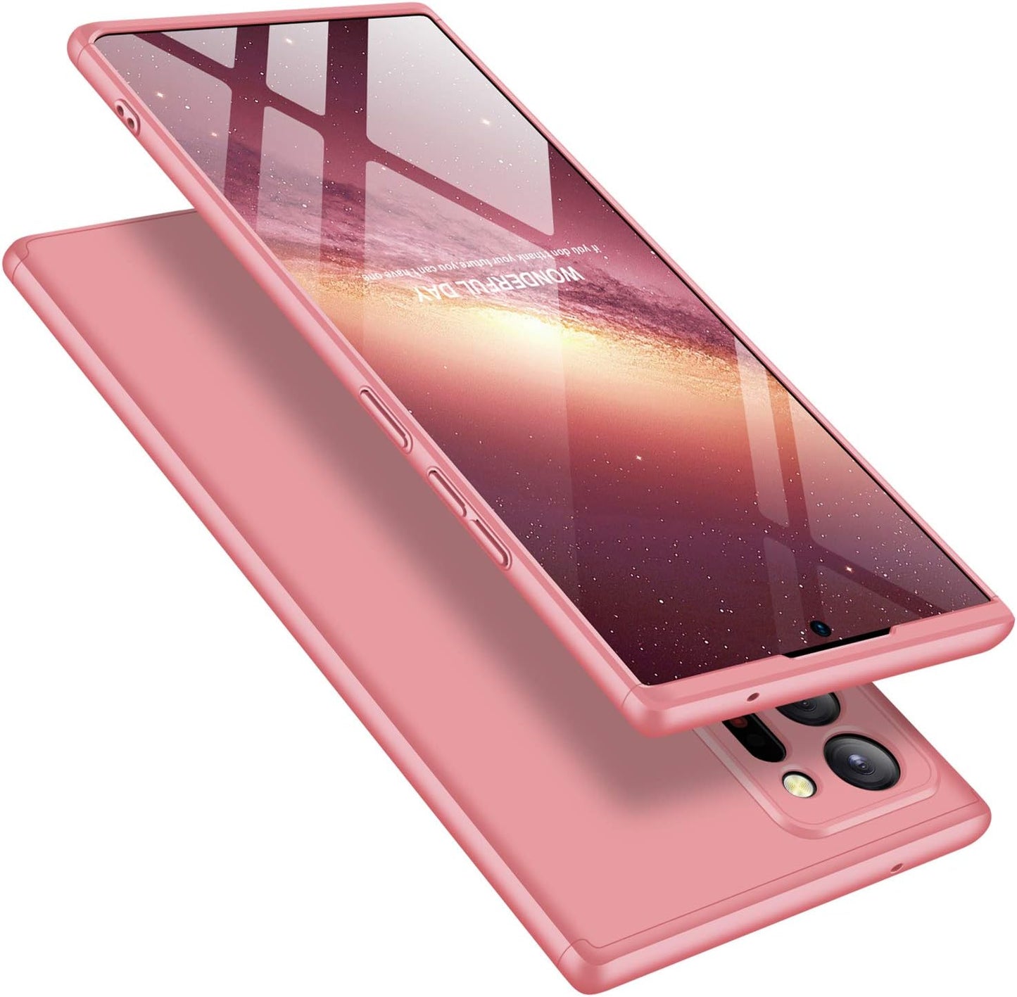 ATRAING Galaxy Note 20 Ultra Case, Hard Ultra-Thin Shockproof PC 3 in 1 Velvet Touch Fingerprint-Proof Anti-Slip Anti-Marks Cover for Samsung Galaxy Note 20 Ultra (Red+Black+Red)  ATRAING Rose Gold  