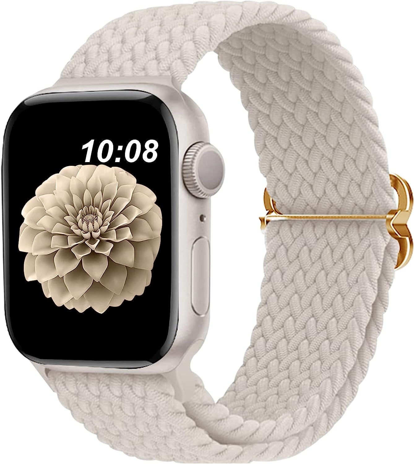 Braided Bands Compatible with Apple Watch Band 38Mm 40Mm 41Mm 42Mm 44Mm 45Mm 49Mm for Women Men,Stretchy Braided Solo Loop Apple Watch Band for Iwatch Series 8 7 6 5 4 3 2 1 Ultra SE  DOBSTFY Starlight 42mm44mm45mm49mm 