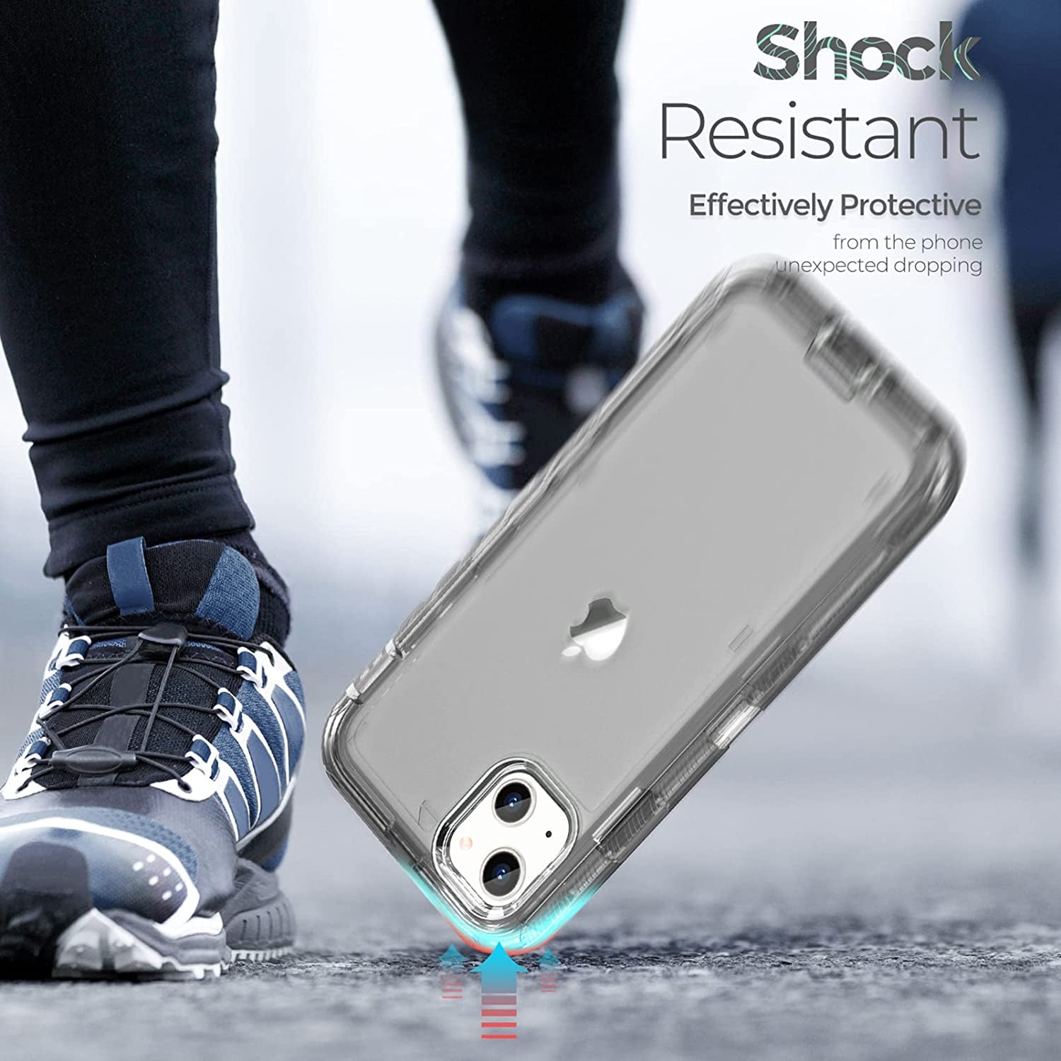 Oribox Case Compatible with Iphone 13, Heavy Duty Shockproof Anti-Fall Clear Case  ORIbox   