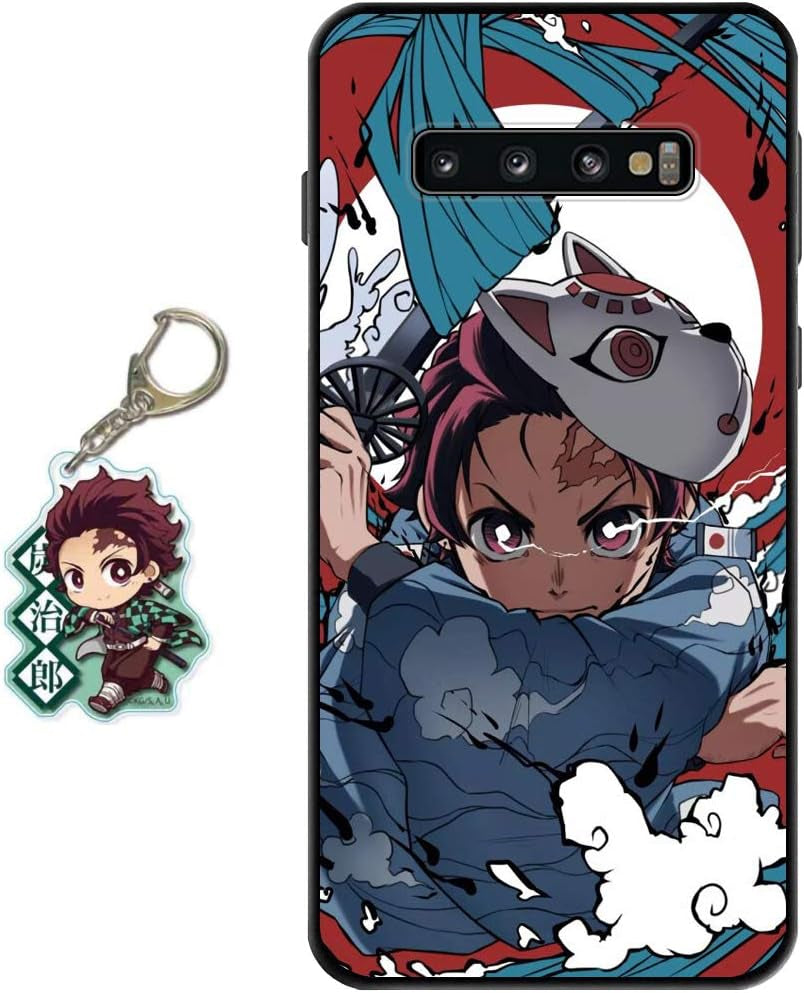 Staremeplz Compatible with Google Pixel 5 Case Anime Design [With Giyuu Figure Keychain], Soft Silicone TPU Animation Cool Phone Case for Google Pixel 5  Staremeplz Tanjirou Google Pixel 7 