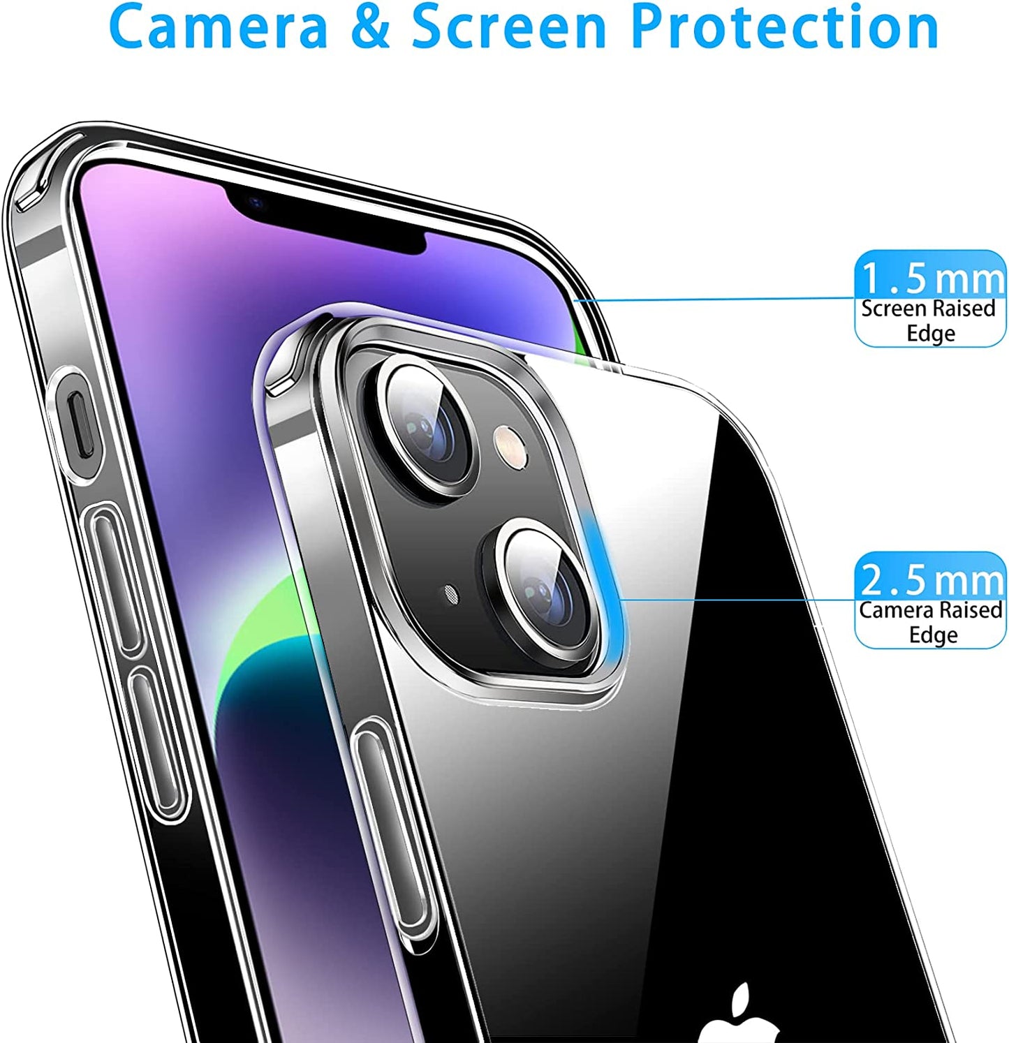 Jjgoo Compatible with Iphone 14 Case Clear, Soft Shockproof Protective Slim Thin Phone Bumper Cover Transparent Phone Case for Iphone 14-6.1 Inch 2022  JJGoo   