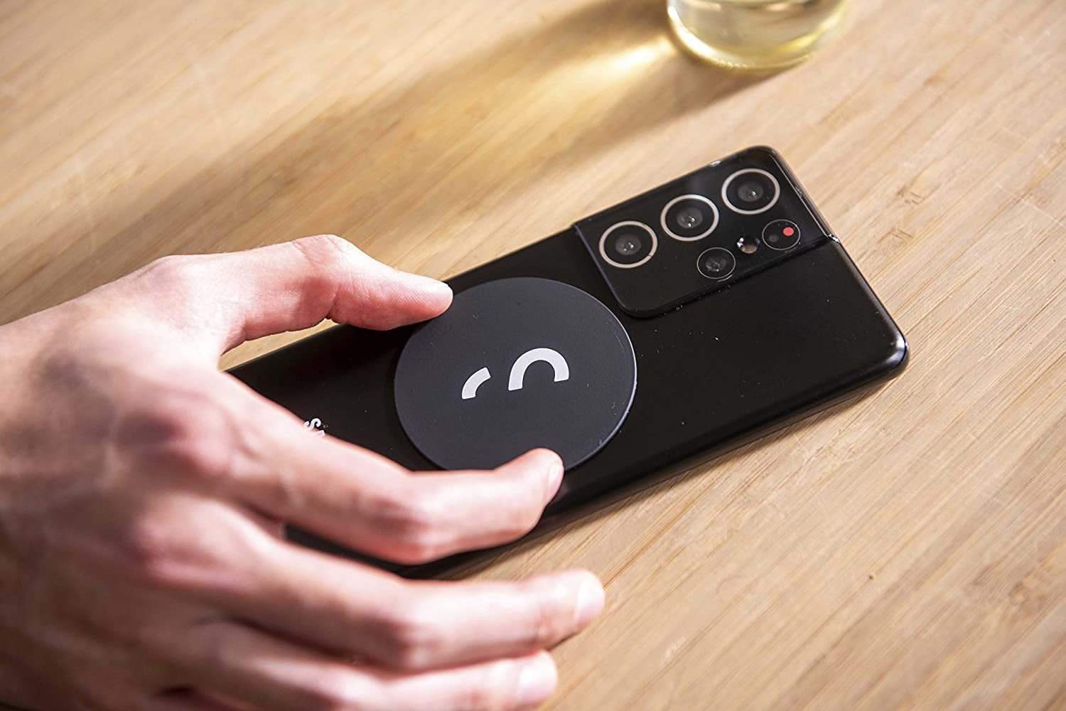 Shiftcam Snappod - Video Selfie Stick and Tripod - Magnetic Mount Snaps on to Any Phone - Tiltable Design | Midnight  ShiftCam   