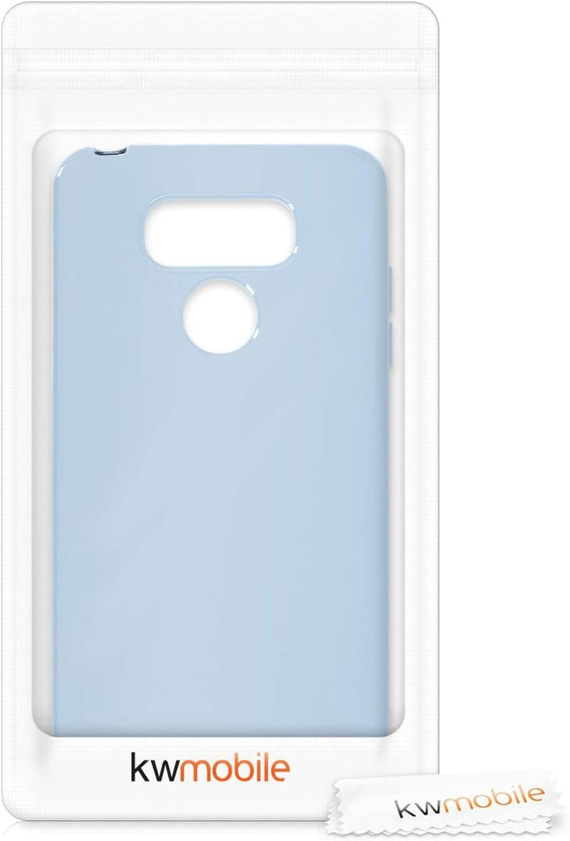 Kwmobile Case Compatible with LG G6 Case - Soft Slim Protective TPU Silicone Cover - Light Blue Matte  KW-Commerce   