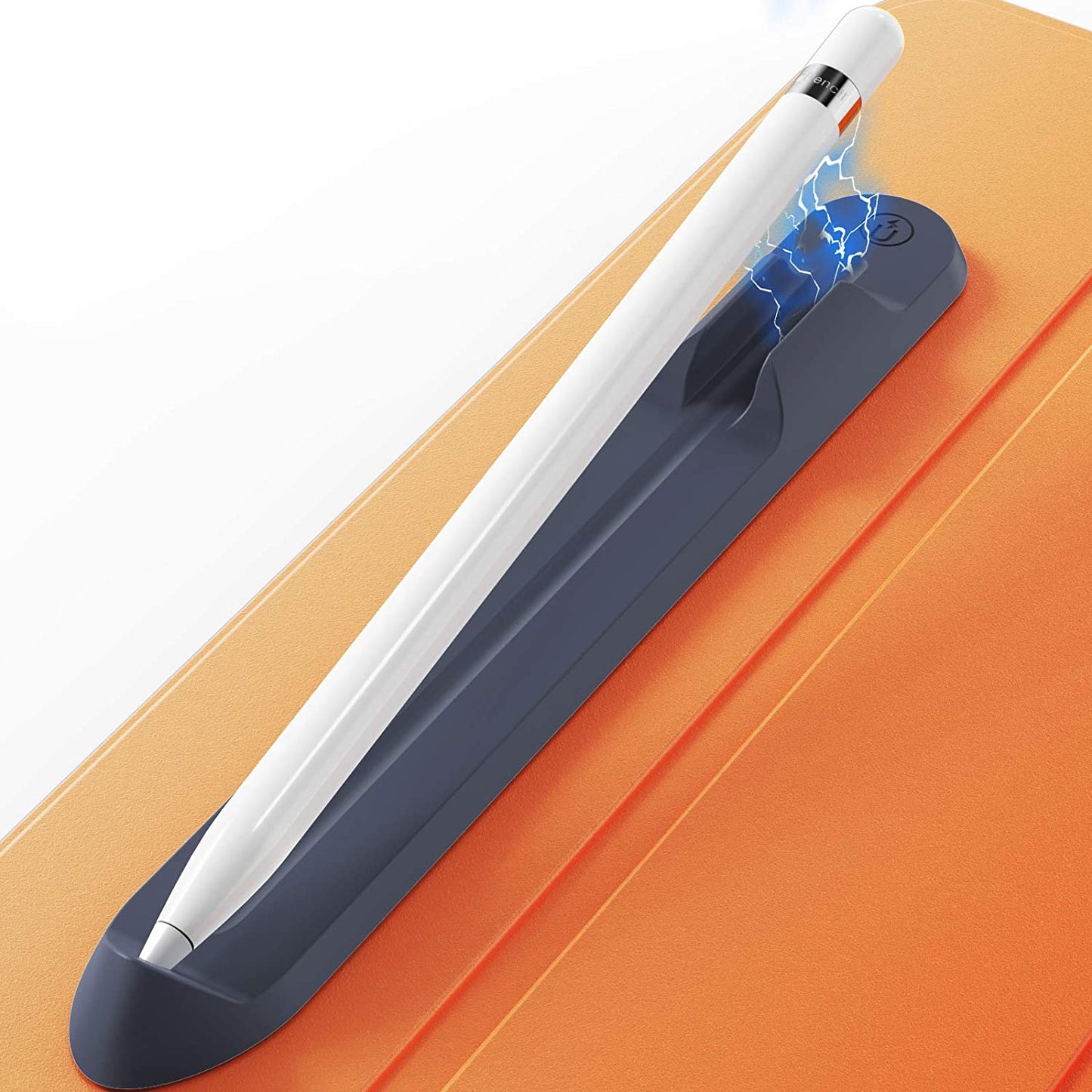 Ahastyle Removable Ipencil Holder [Magnetic Attach] Strong Adhesive Holder Sticker Silicone for Apple Pencil 1St & 2Nd Generation (Black)  AHASTYLE Midnight Blue  