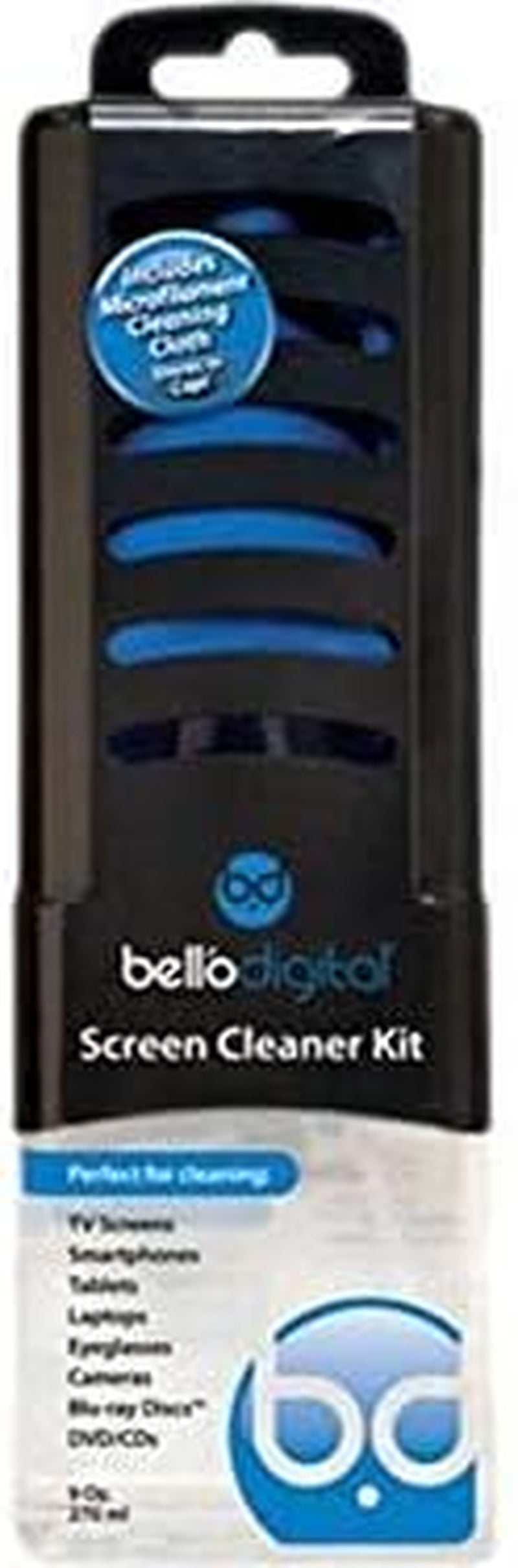 Bell'O Digital SCL1090 Screen Cleaner Kit for Tvs, Tablets, Phones, Computers, Cleaning Solution with a Cloth  Bell'O Digital   