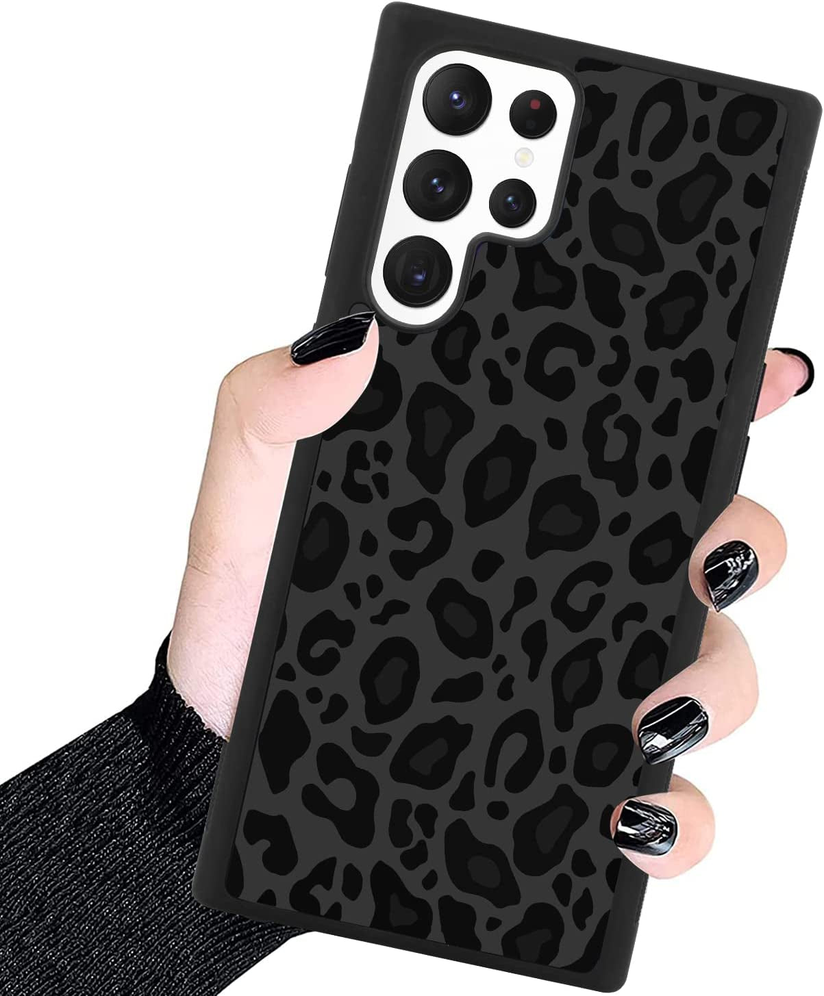 KANGHAR Case Compatible with Galaxy S22,Black Leopard Design,Tire Texture Non-Slip +Shockproof Rugged TPU Protective Case for Samsung Galaxy S22 6.1 Inch (2021) Leopard Pattern  KANGHAR Leopard-Samsung Galaxy S23 Ultra  