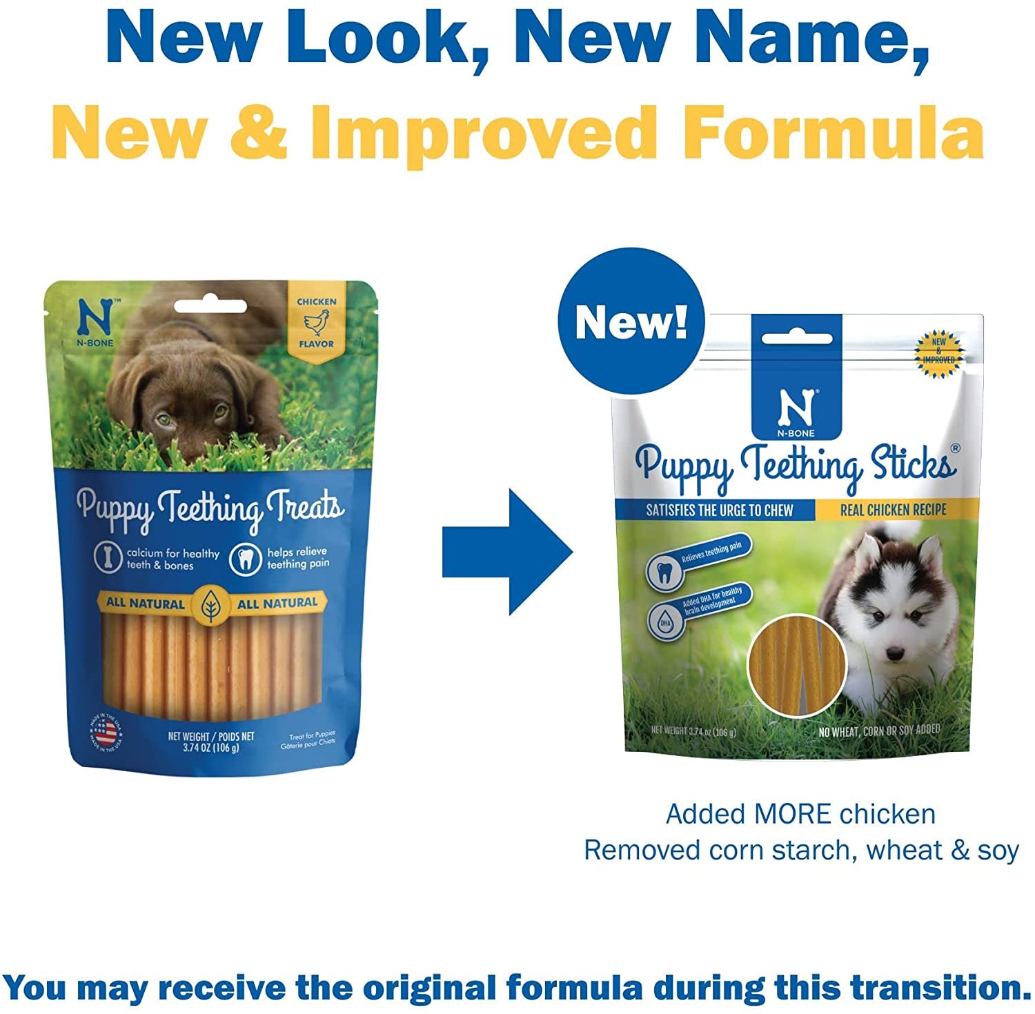 N-Bone Puppy Teething Treats,Chicken, 3.74 Oz (111150)  N-Bone   