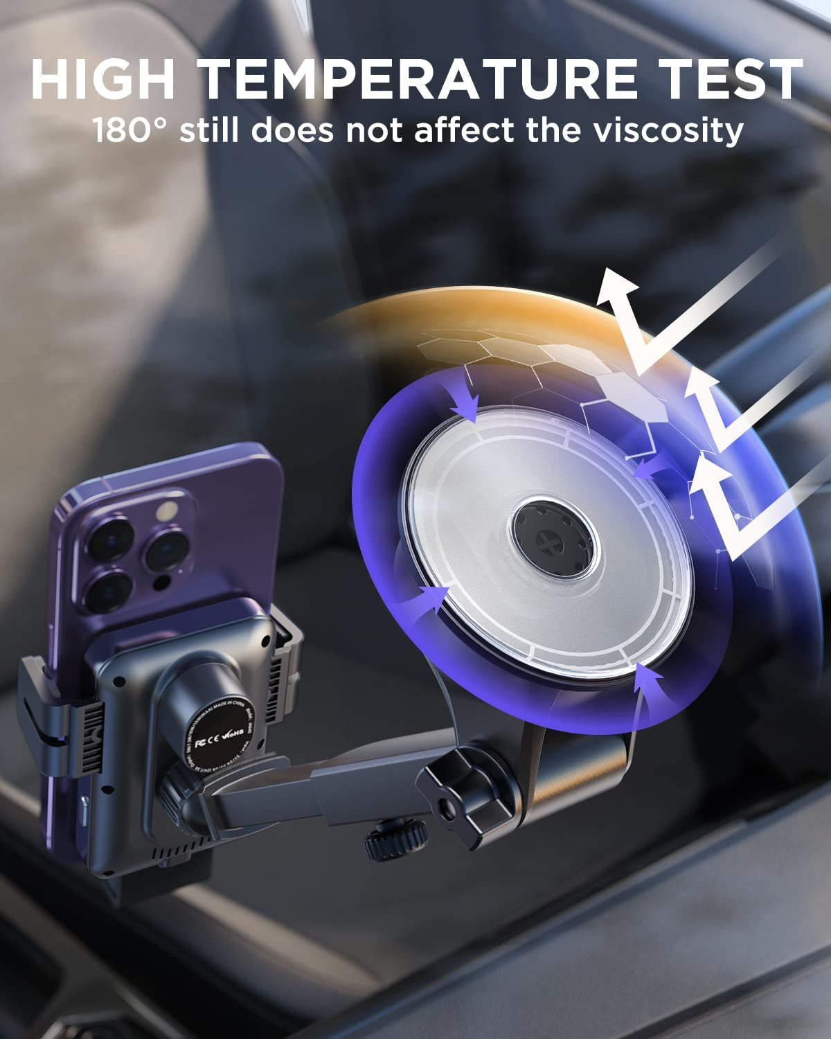 Wireless Car Charger,15W Qi Fast Charging Car Charger Phone Holder Mount, Auto-Clamping Alignment Windshield Dashboard Air Vent Cell Phone Holder for Iphone 13 12 11 Pro Max XS 8, Galaxy S22/S20+ Etc  JOYROOM   