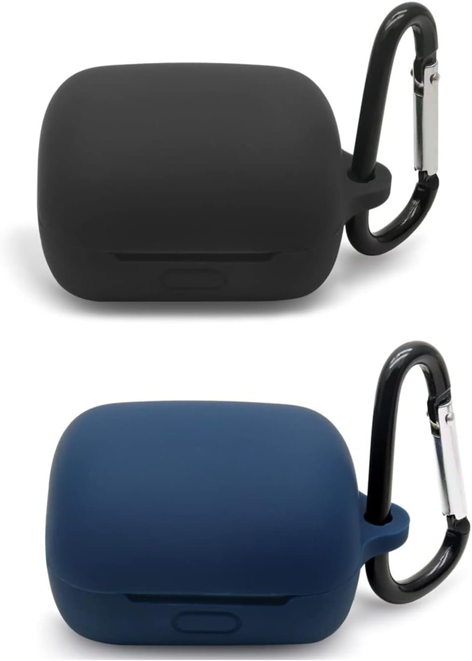 [2 Pack] Silicone Case for Sony Linkbuds WF-L900 Truly Wireless Earbud,Premium Soft Skin Cover Shock-Absorbing,Anti-Scratch Protective Case with Keychain,Black Pink  20220406sn-8 Black+Dark blue  