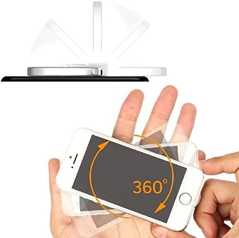 Accessoryhappy Mickey Ears Ring Stand, Rhinestone Crystal Bling Diamond 360° Rotation Cell Phone Stent Holder Grip Kickstand for Iphone 7 7 plus Iphone 8 8 plus 6S 6 Galaxy S7 S8 (Clear)  AccessoryHappy   