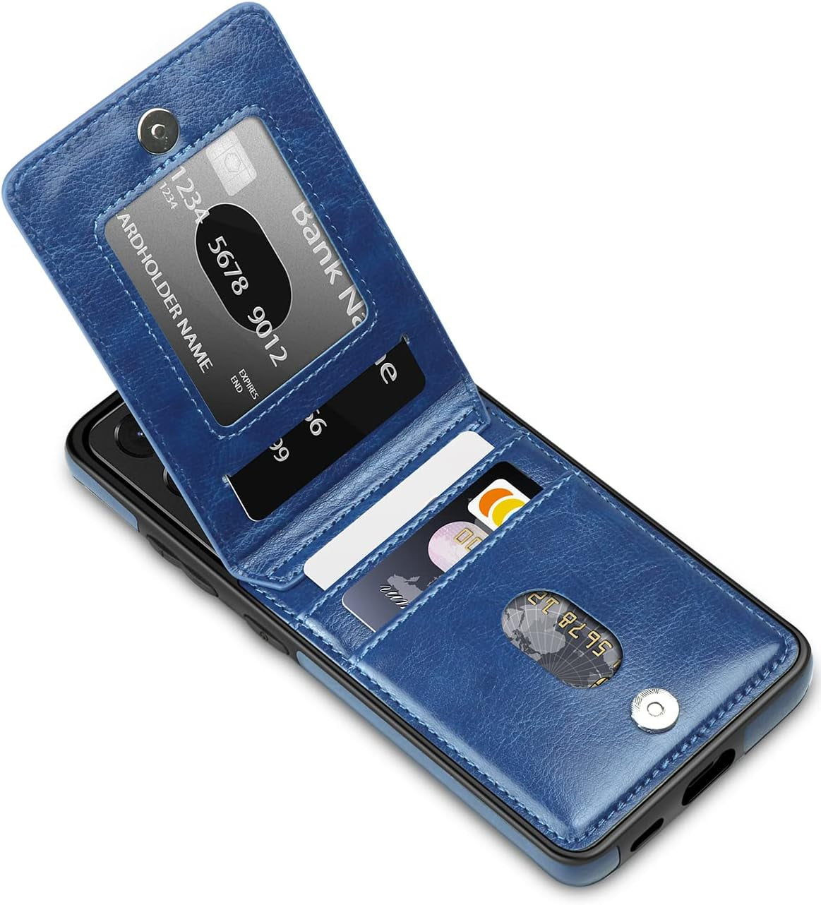 Lakibeibi Samsung Galaxy S21 Ultra Case, S21 Ultra Phone Case, Dual Layer Lightweight Premium Leather Wallet Case with Card Holders Flip Protective Case for Samsung Galaxy S21 Ultra (2021), Purple  LakiBeibi Blue Galaxy S21 Ultra 6.8" 