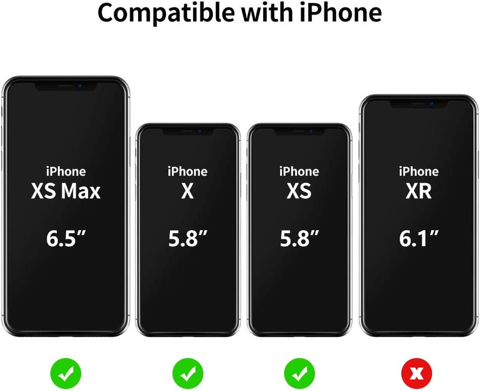 Tensea Back Camera Lens Protector Apple Iphone Xs Max/Xs/X Tempered Glass Film Screen Protector, Anti-Scratch, Anti-Fingerprint, Ultra Thin, High Definition, 4 Pack  Tensea   